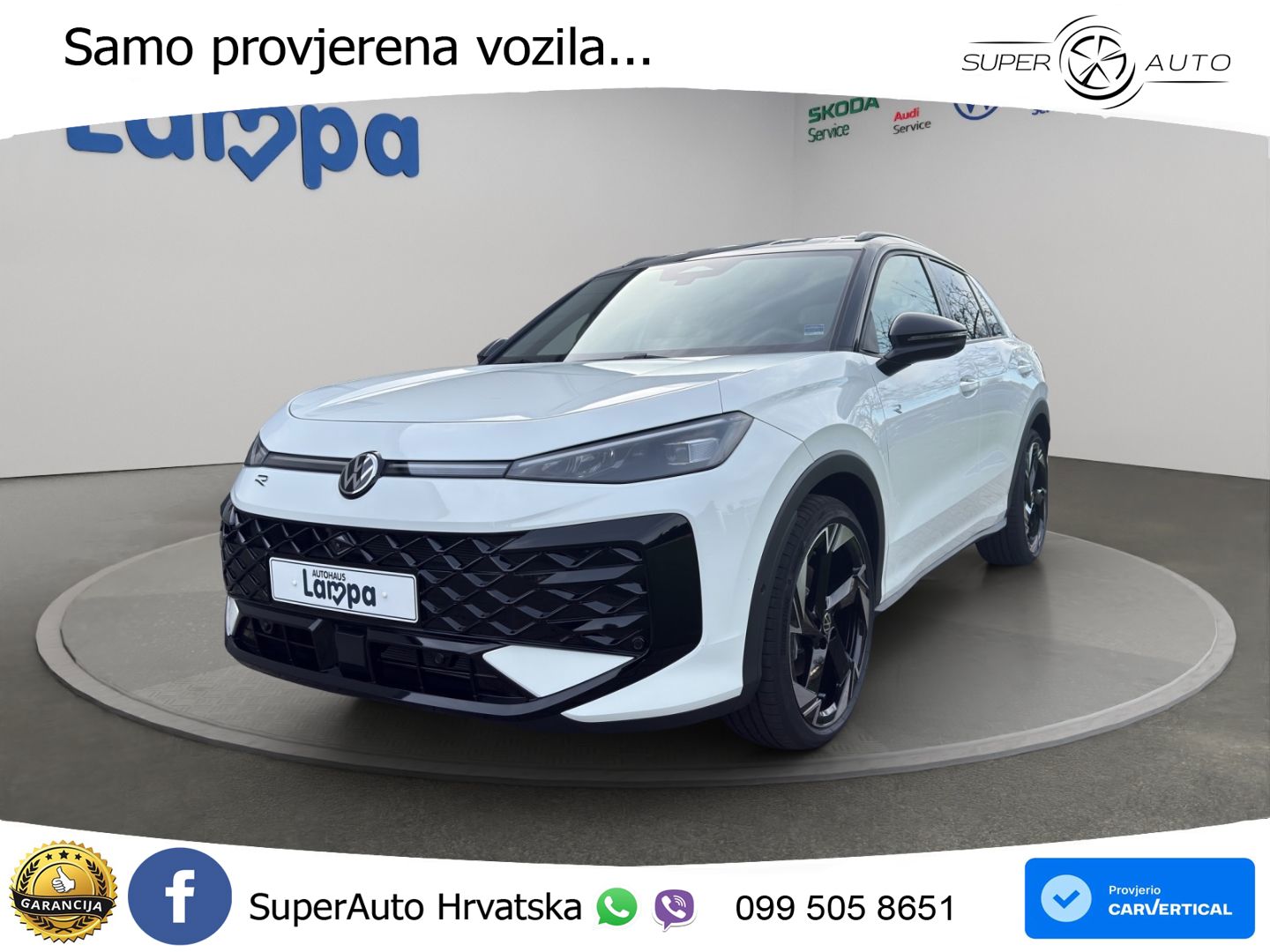 VW T-Roc 1.5 eTSI DSG R-Line 150 KS, ACC+360+KEY+GR SJED+HEAD+VIRT+LANE