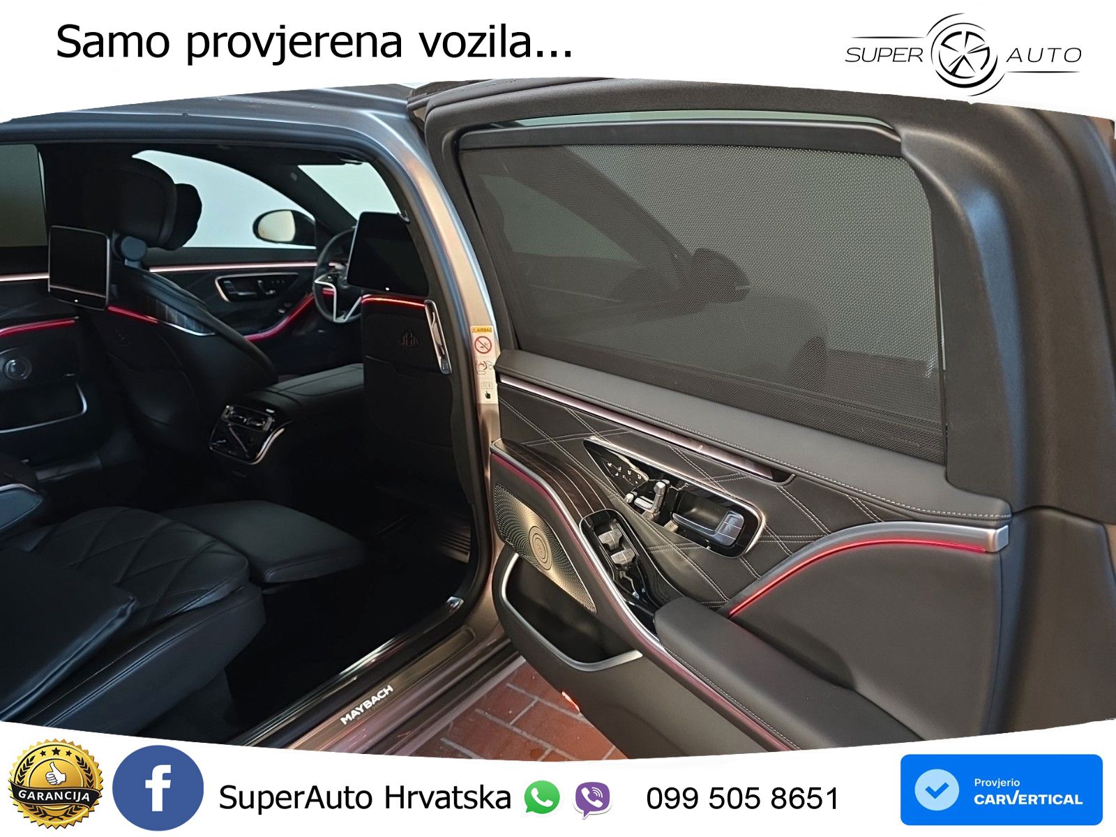 Mercedes Maybach S 580 4M Aut. 367 KS, PANO+ZRAČ+360+GR SJED+ACC+KEY