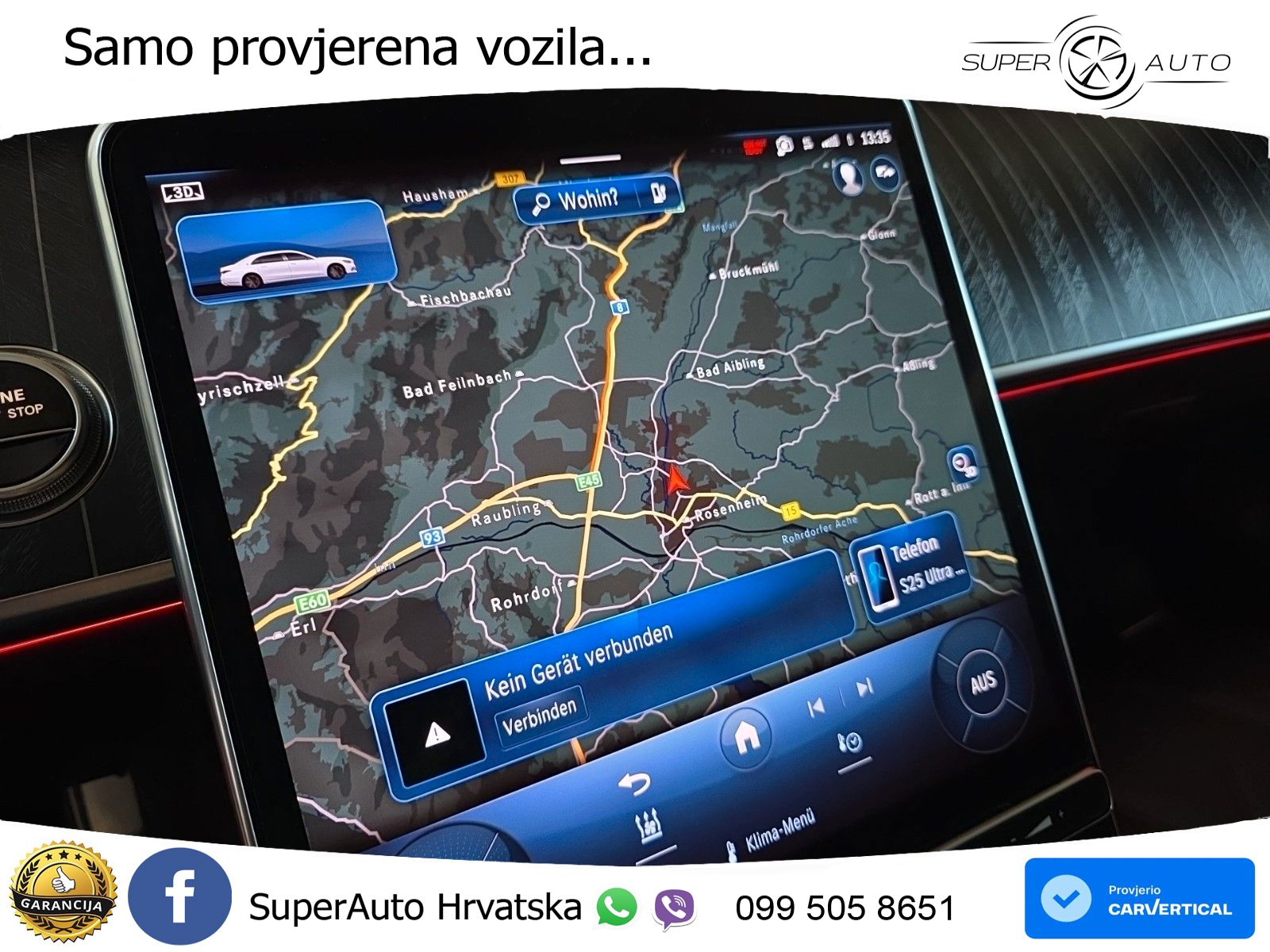 Mercedes Maybach S 580 4M Aut. 367 KS, PANO+ZRAČ+360+GR SJED+ACC+KEY