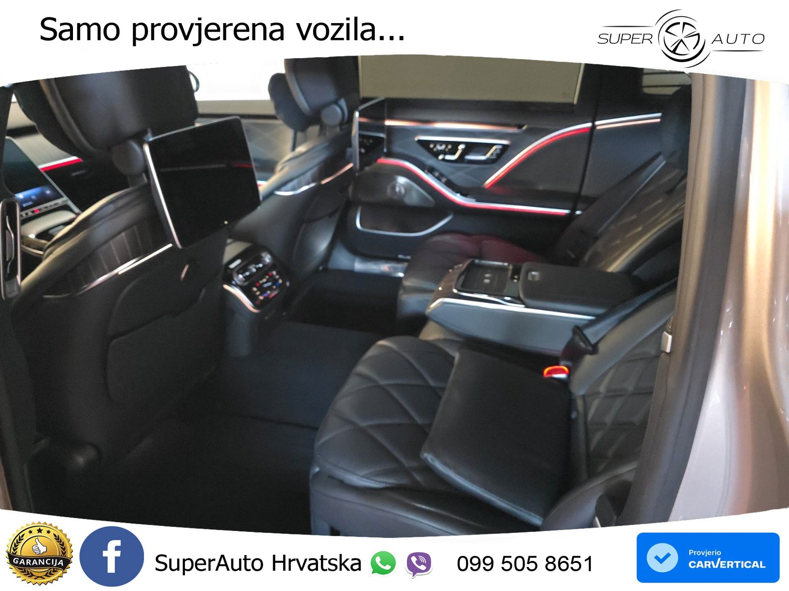 Mercedes Maybach S 580 4M Aut. 367 KS, PANO+ZRAČ+360+GR SJED+ACC+KEY