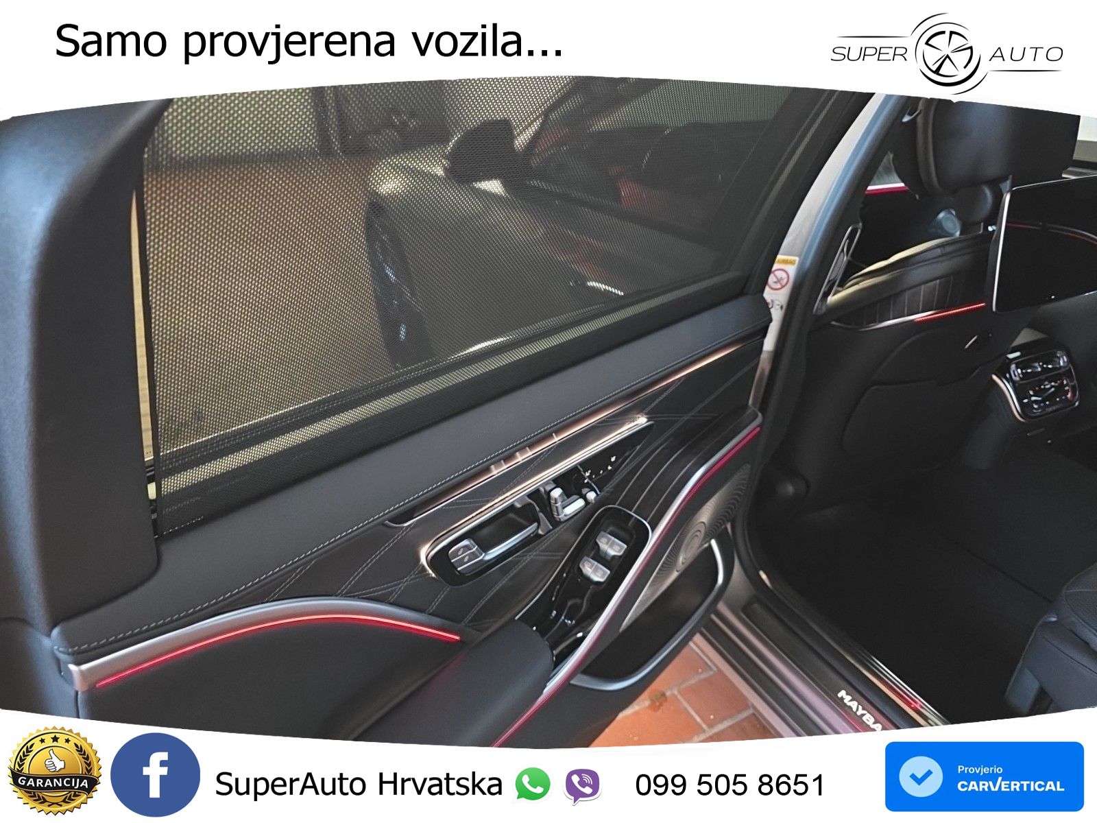 Mercedes Maybach S 580 4M Aut. 367 KS, PANO+ZRAČ+360+GR SJED+ACC+KEY