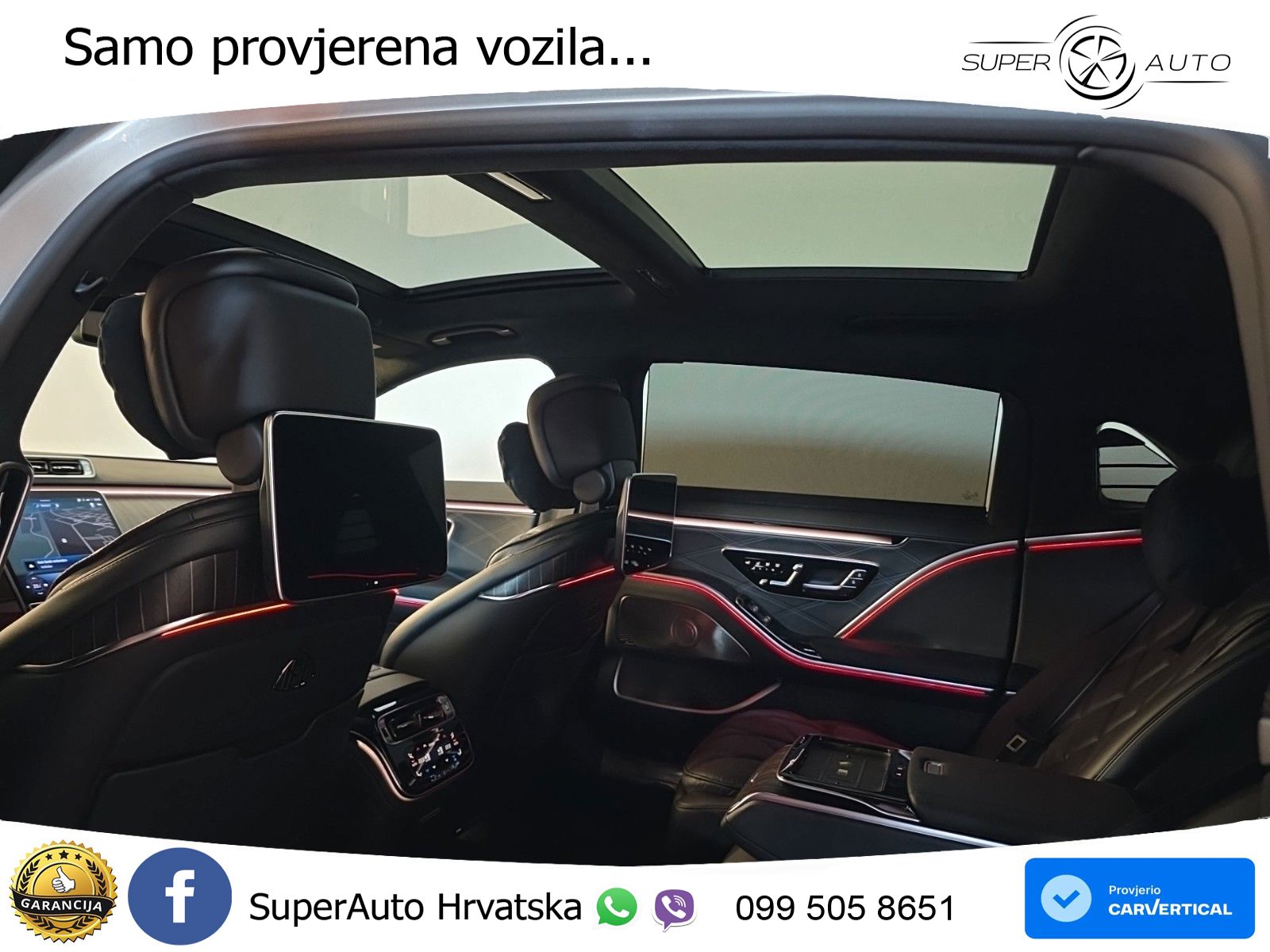 Mercedes Maybach S 580 4M Aut. 367 KS, PANO+ZRAČ+360+GR SJED+ACC+KEY