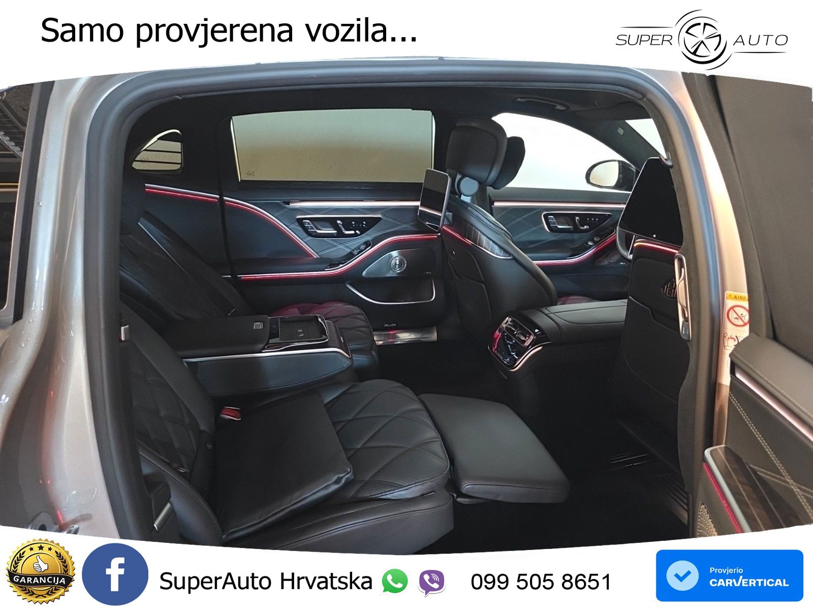Mercedes Maybach S 580 4M Aut. 367 KS, PANO+ZRAČ+360+GR SJED+ACC+KEY
