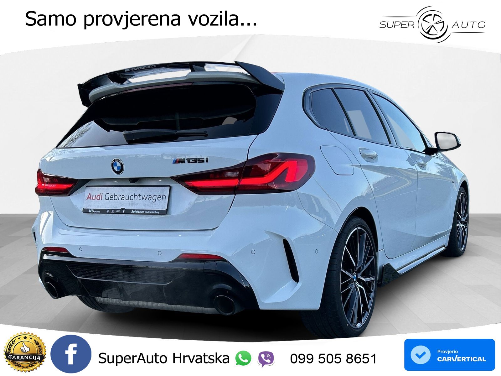 BMW M135i xDrive Aut. M Sport 306 KS, LED+ACC+PANO+GR SJED+KAM+HEAD