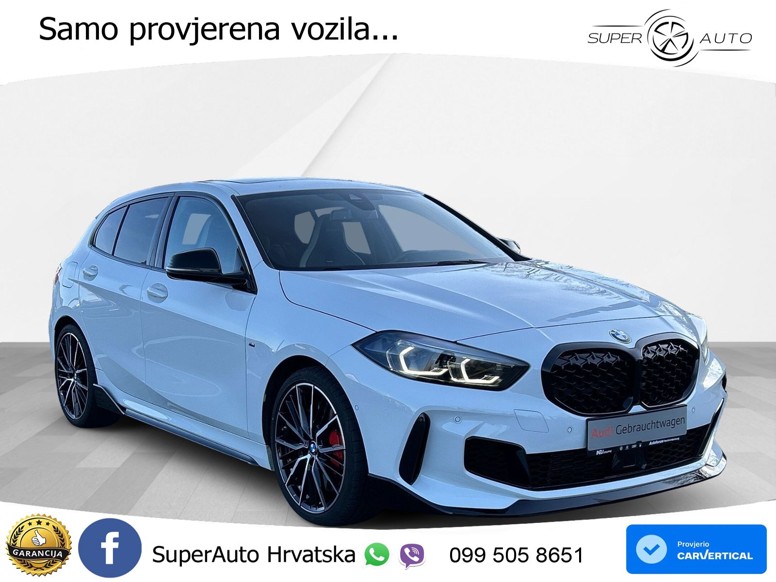 BMW M135i xDrive Aut. M Sport 306 KS, LED+ACC+PANO+GR SJED+KAM+HEAD