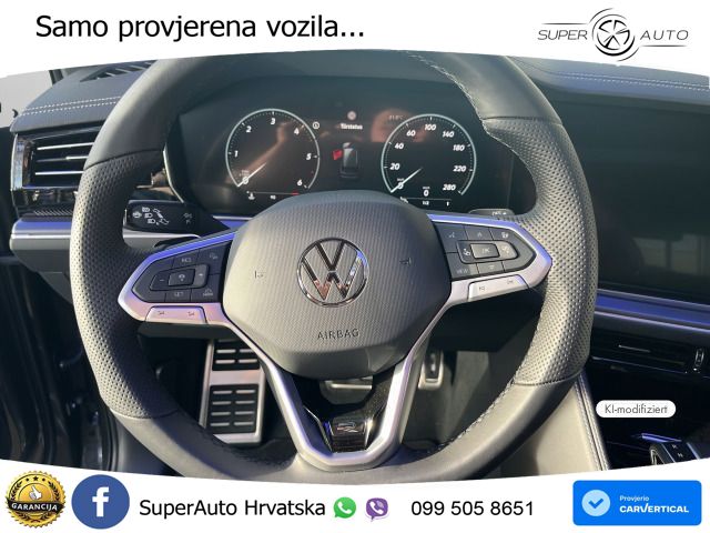 VW Touareg 3.0 TDI 4M Aut. R-Line 286 KS, PANO+ZRAČ+KAM+GR SJED+ACC+HEAD+LANE