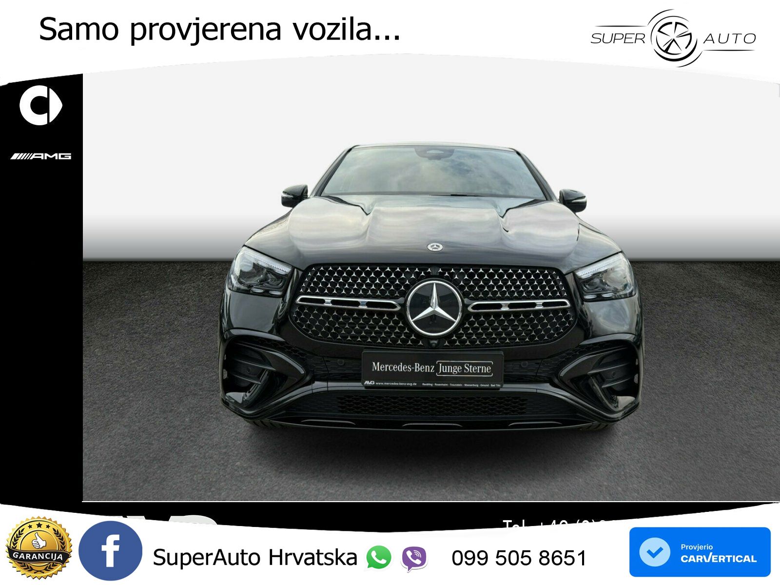 Mercedes GLE Coupe 450d 4M Aut. AMG 367 KS, PANO+ZRAČ+360+GR SJED+ACC+KEY+LANE