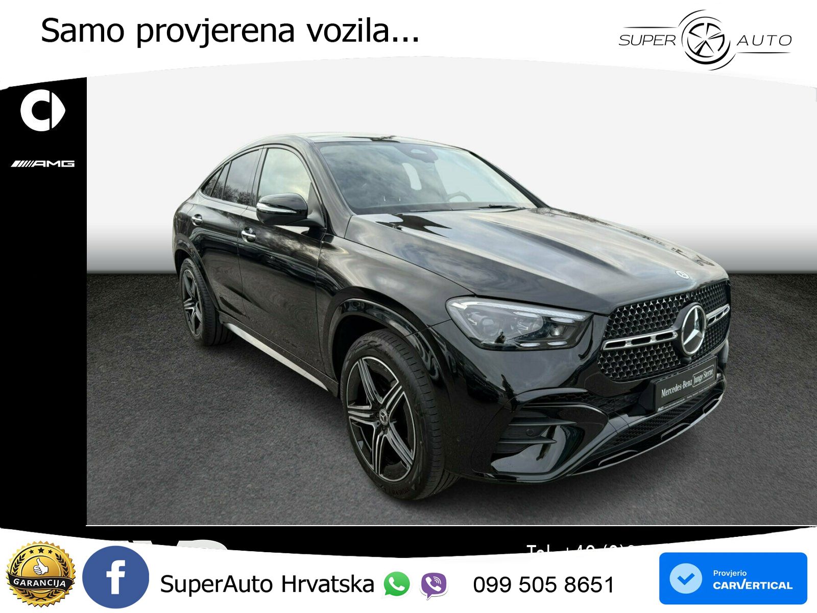 Mercedes GLE Coupe 450d 4M Aut. AMG 367 KS, PANO+ZRAČ+360+GR SJED+ACC+KEY+LANE