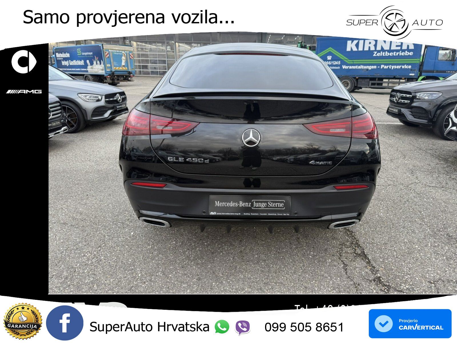 Mercedes GLE Coupe 450d 4M Aut. AMG 367 KS, PANO+ZRAČ+360+GR SJED+ACC+KEY+LANE