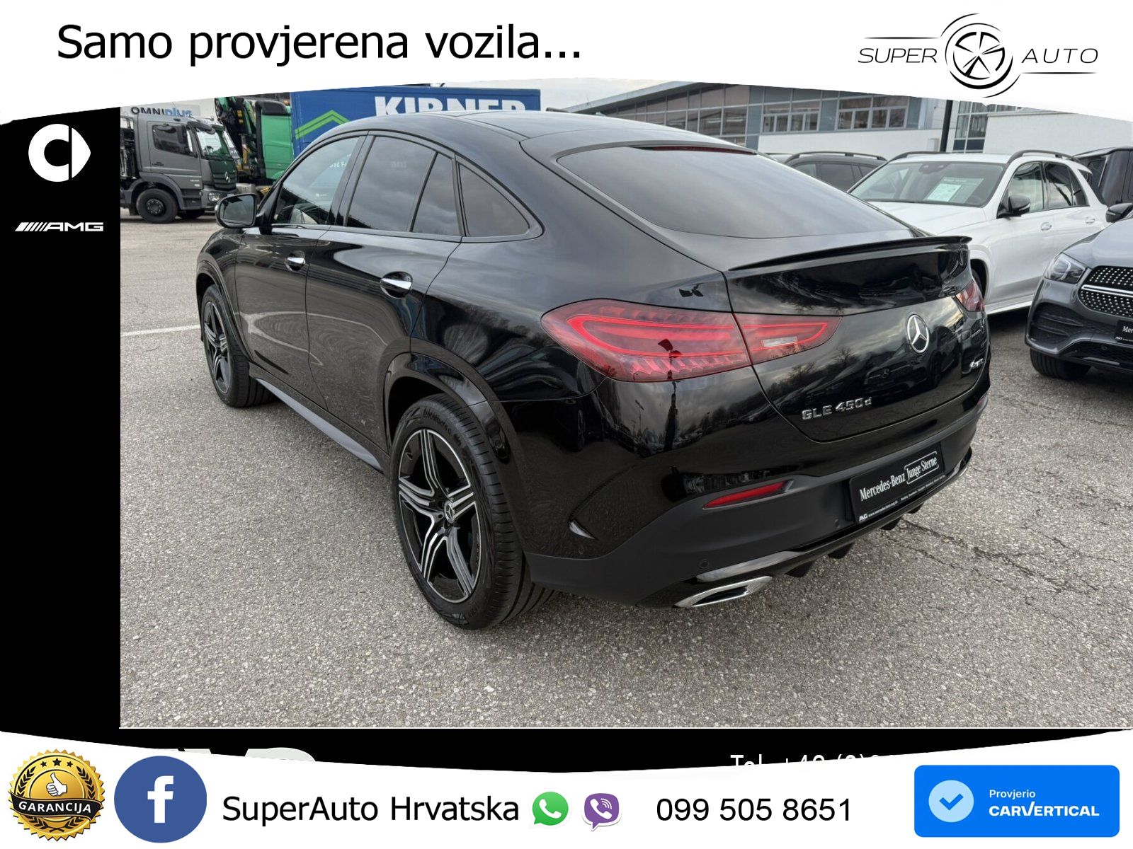 Mercedes GLE Coupe 450d 4M Aut. AMG 367 KS, PANO+ZRAČ+360+GR SJED+ACC+KEY+LANE