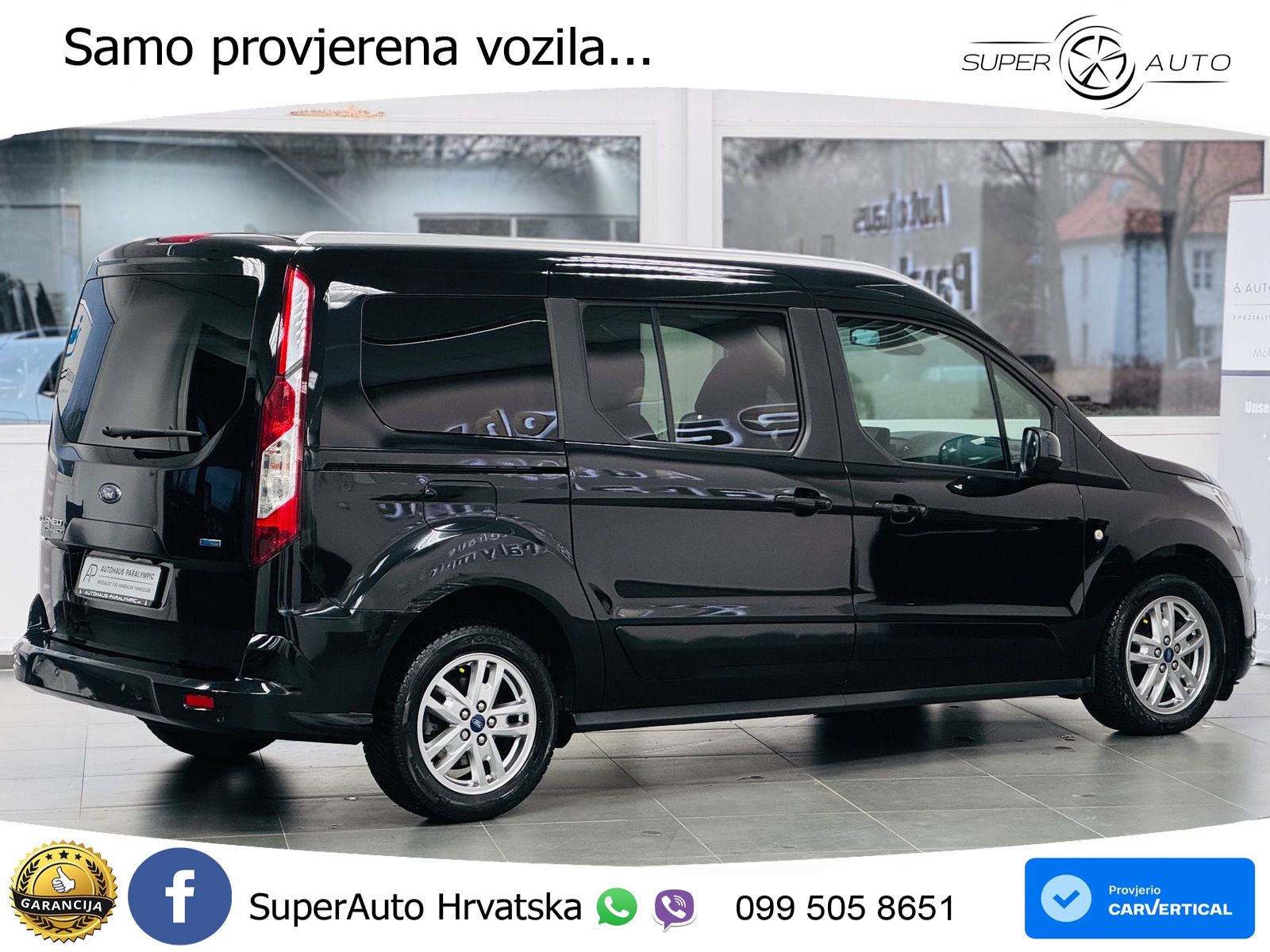 Ford Grand Tourneo Connect 1.5 EcoBlue Aut. Titanium 120 KS, ACC+GR SJED+KAM