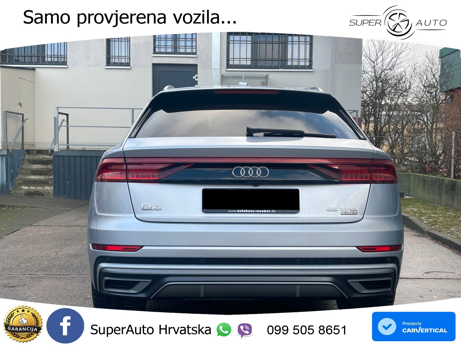 Audi Q8 55 TFSI quattro Aut. S line 340 KS, PANO+360+ACC+GR SJED+VIRT+LANE