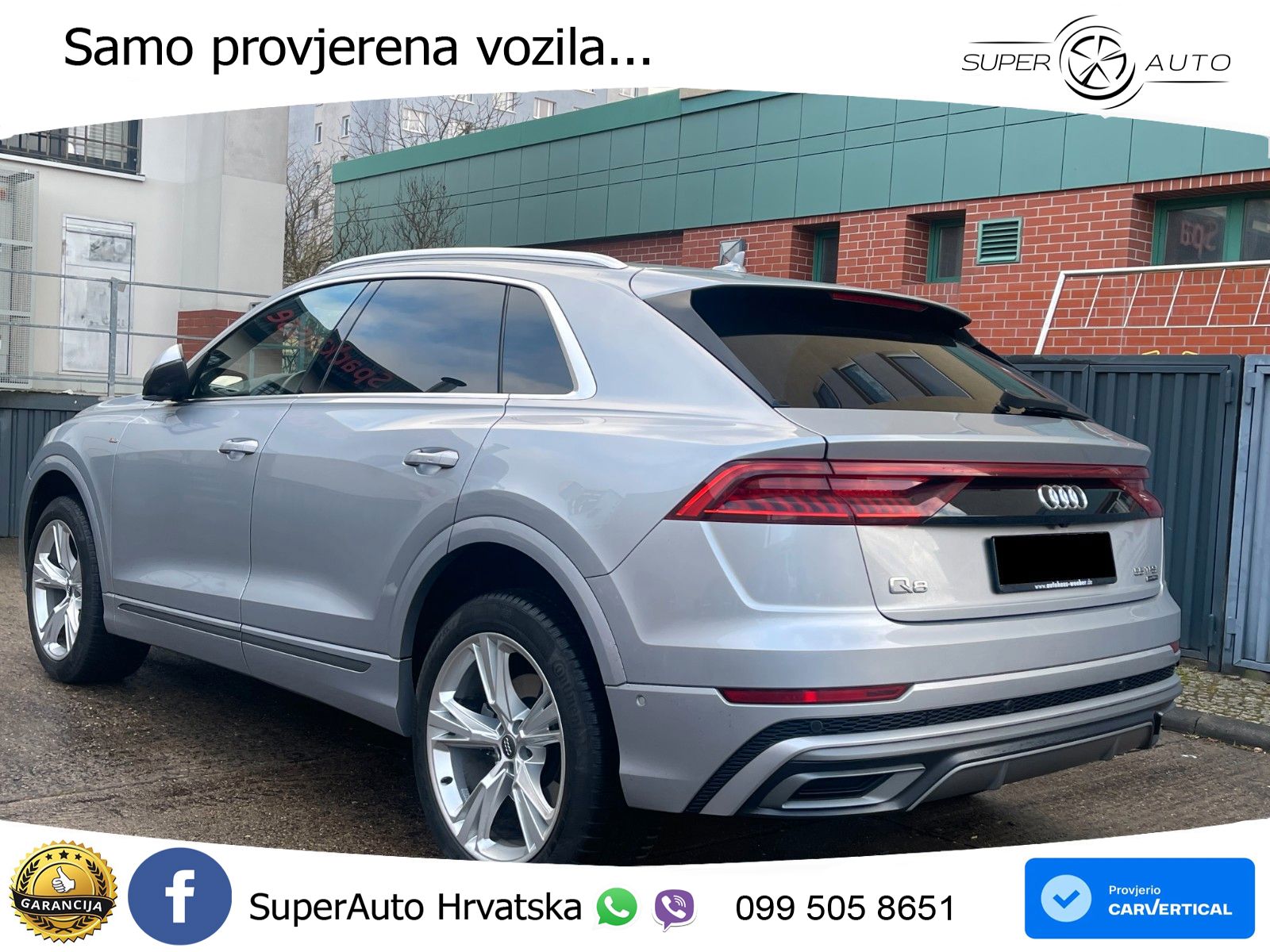 Audi Q8 55 TFSI quattro Aut. S line 340 KS, PANO+360+ACC+GR SJED+VIRT+LANE