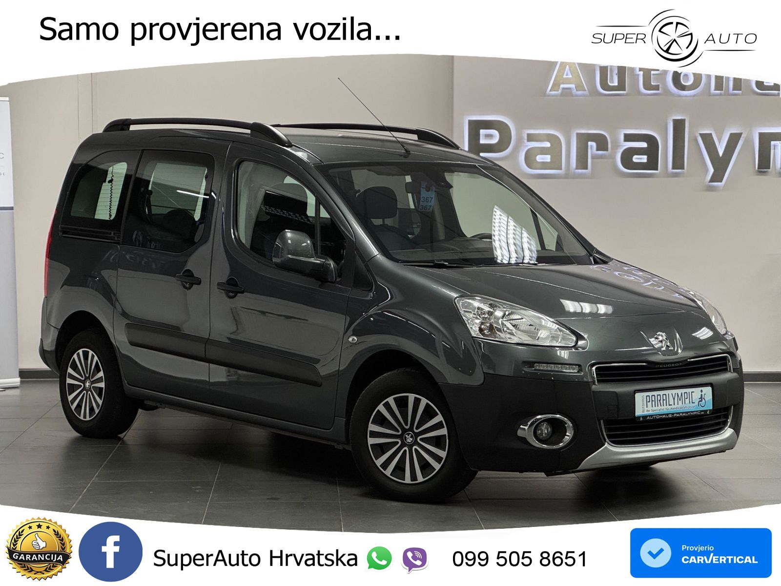 Peugeot Partner Tepee 1.6 HDi Aut. Active 92 KS, RAMPA+KLIMA