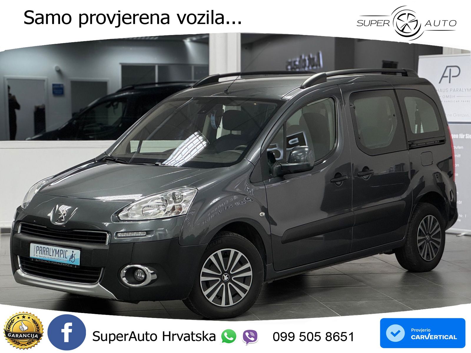 Peugeot Partner Tepee 1.6 HDi Aut. Active 92 KS, RAMPA+KLIMA