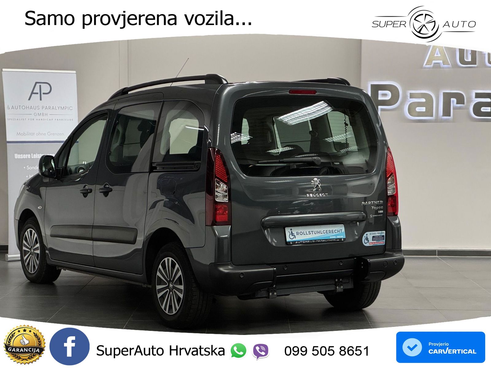 Peugeot Partner Tepee 1.6 HDi Aut. Active 92 KS, RAMPA+KLIMA