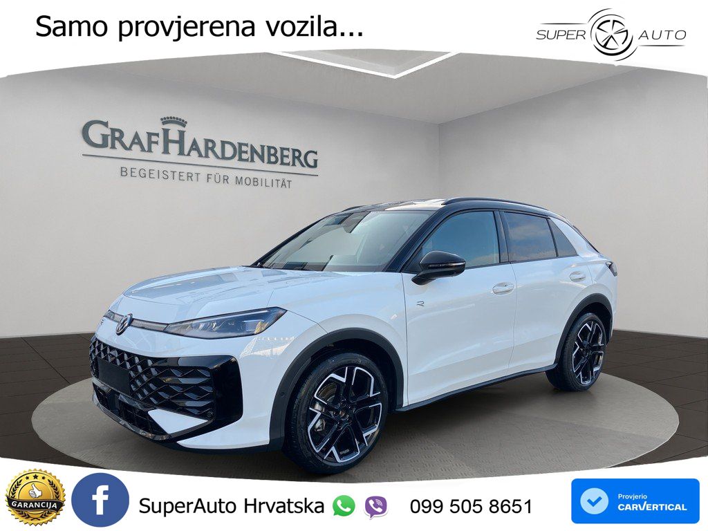 VW T-Roc 1.5 eTSI DSG R-Line 150 KS, ACC+360+KEY+GR SJED+HEAD+VIRT+LANE