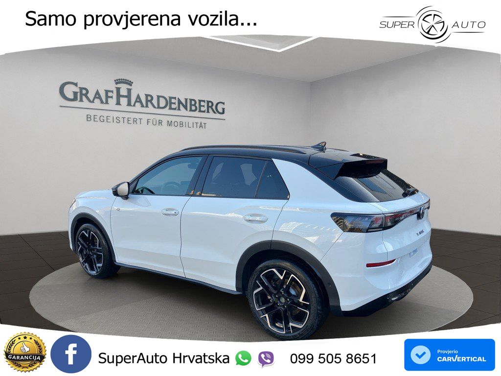 VW T-Roc 1.5 eTSI DSG R-Line 150 KS, ACC+360+KEY+GR SJED+HEAD+VIRT+LANE