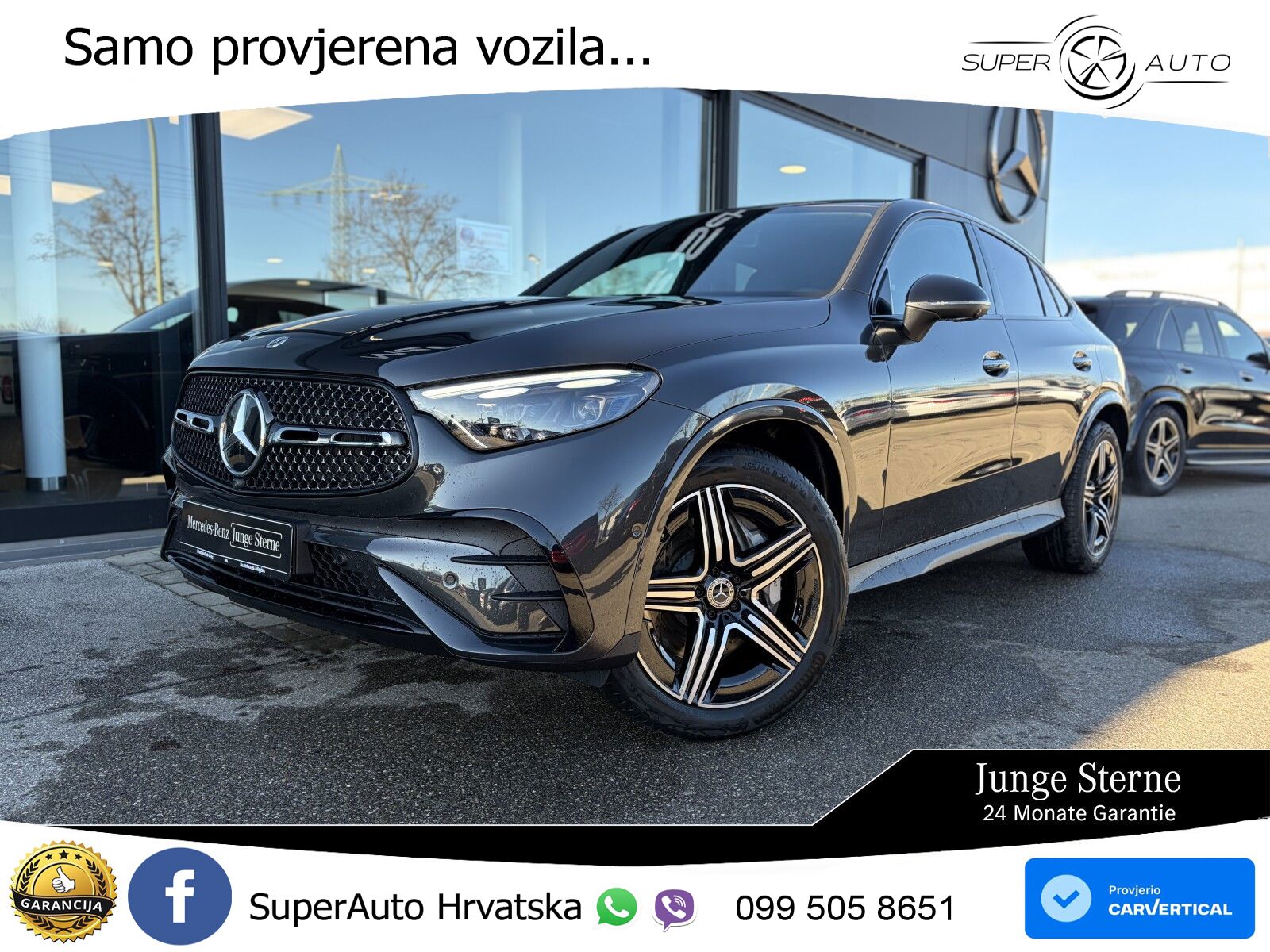 Mercedes GLC Coupe 220d 4M Aut. AMG, ACC+360+KEY+GR SJED+VIRT+LANE