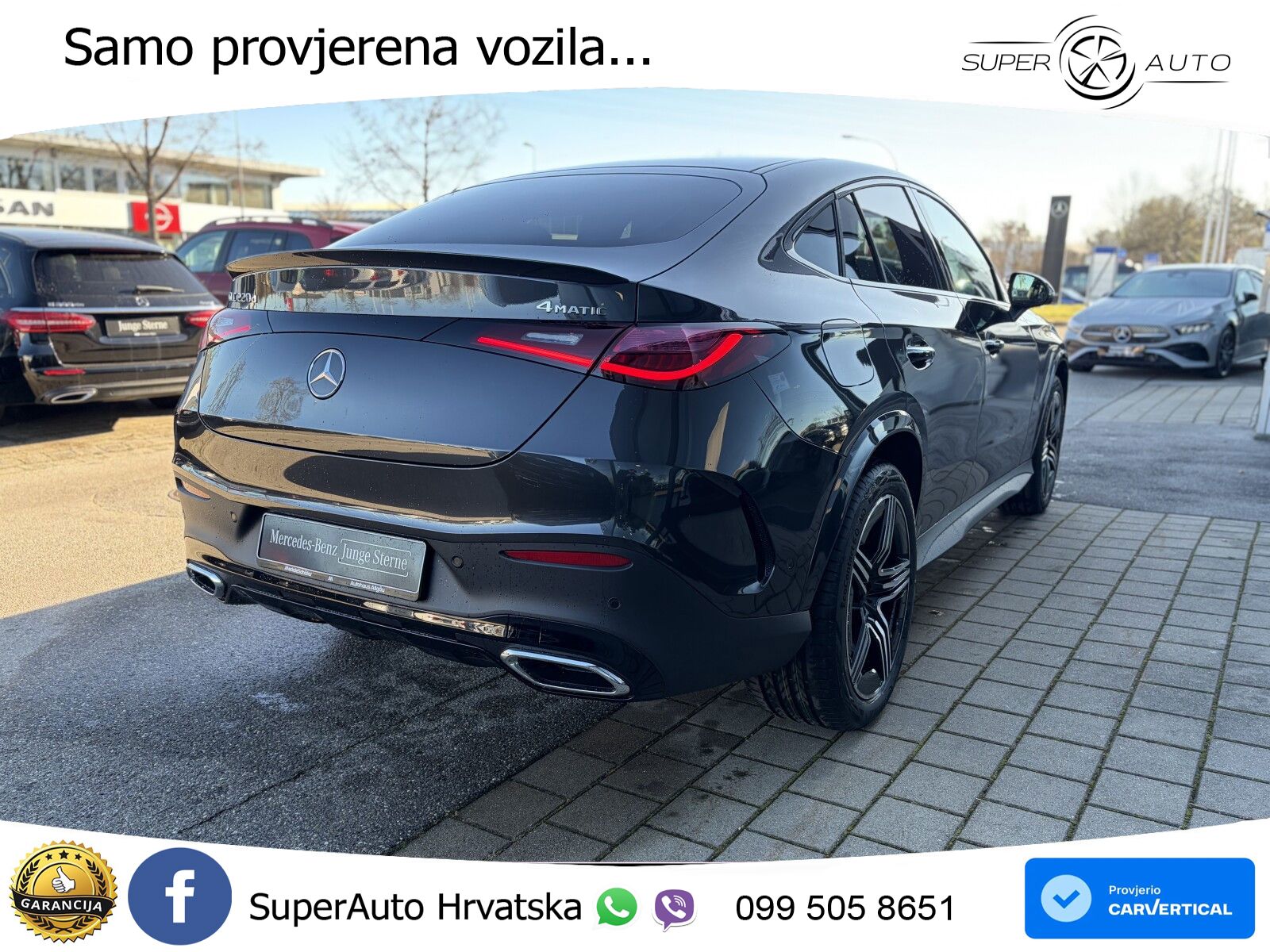 Mercedes GLC Coupe 220d 4M Aut. AMG, ACC+360+KEY+GR SJED+VIRT+LANE