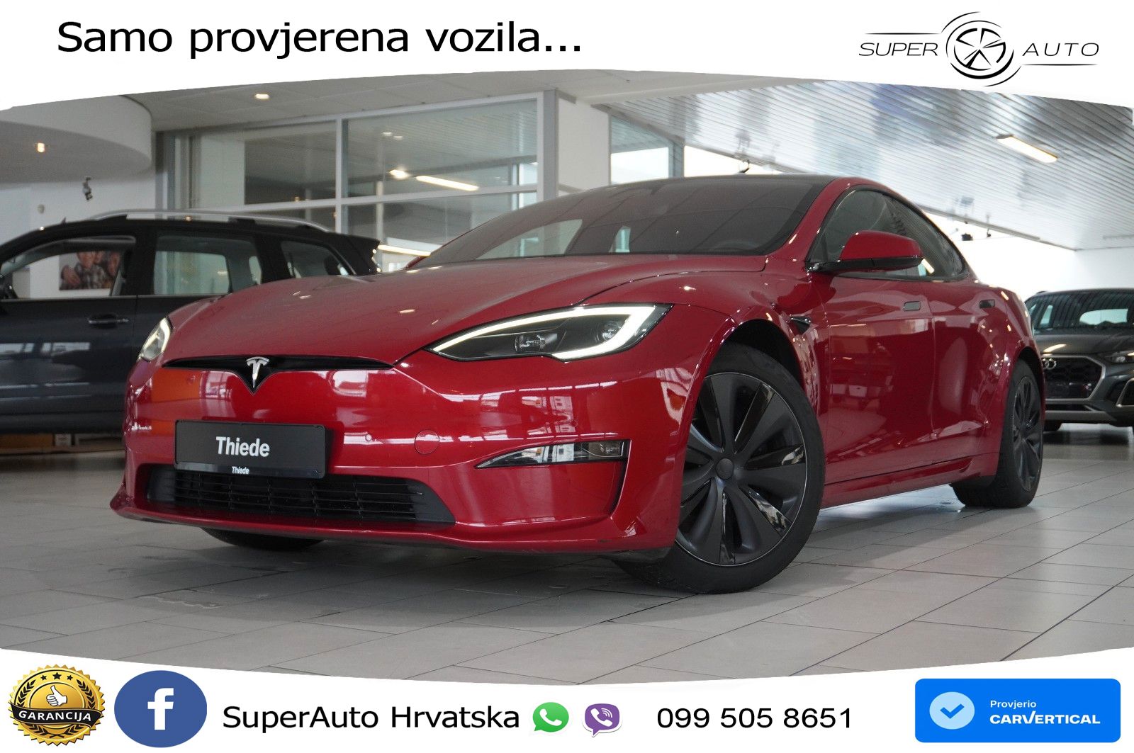 Tesla Model S Plaid 1020 KS, PANO+ZRAČNI+KAM+GR SJED+ACC+KEY+LANE