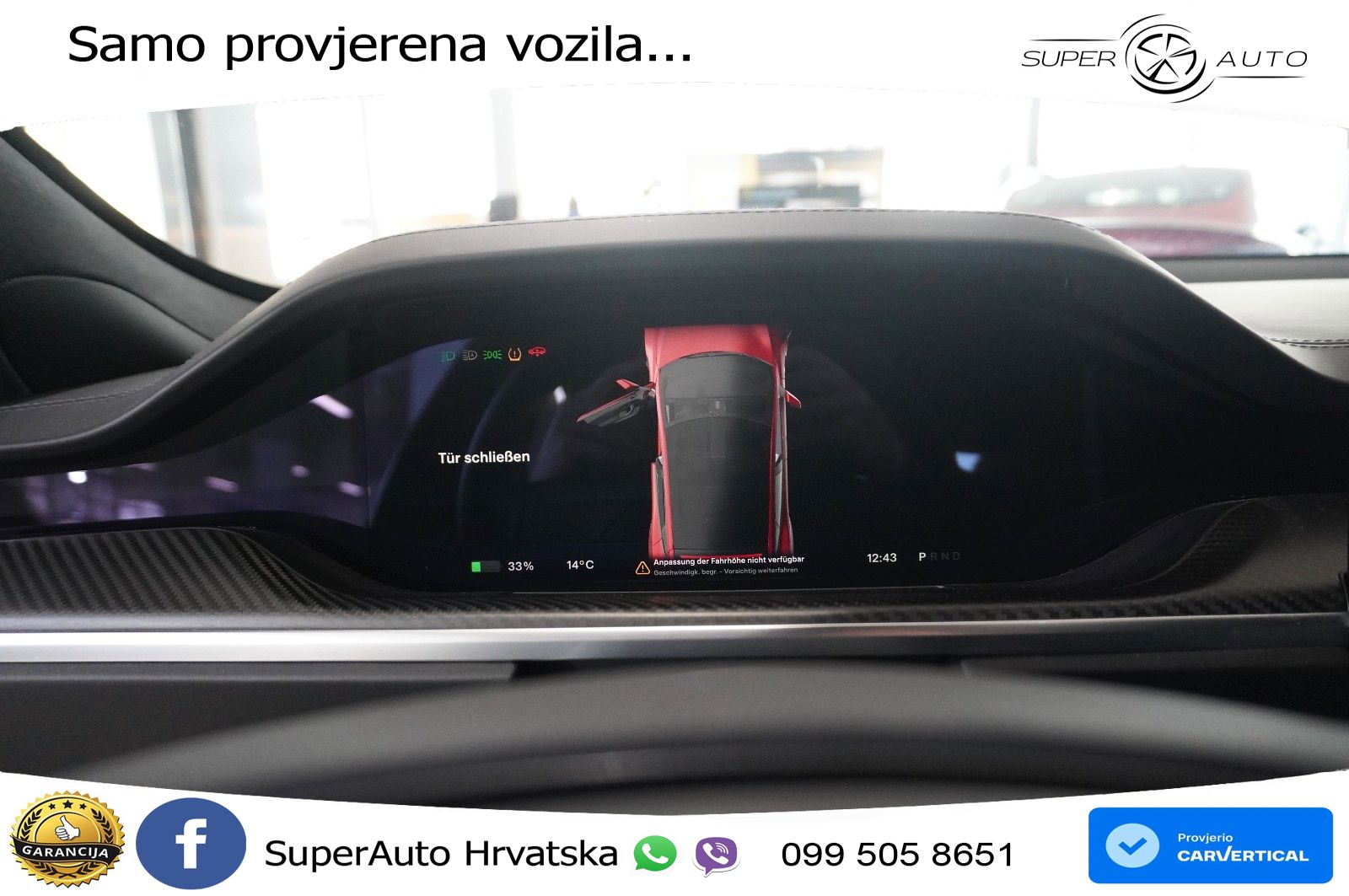 Tesla Model S Plaid 1020 KS, PANO+ZRAČNI+KAM+GR SJED+ACC+KEY+LANE