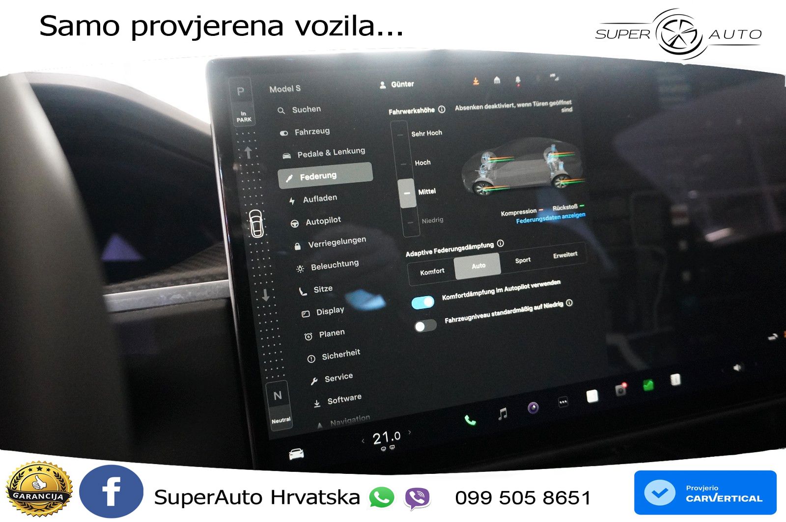 Tesla Model S Plaid 1020 KS, PANO+ZRAČNI+KAM+GR SJED+ACC+KEY+LANE
