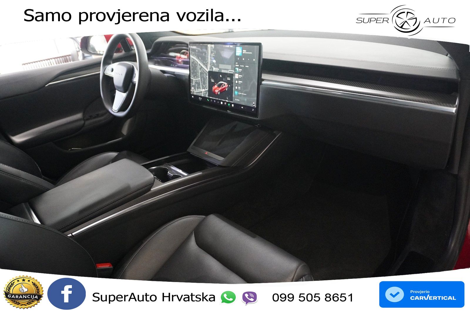 Tesla Model S Plaid 1020 KS, PANO+ZRAČNI+KAM+GR SJED+ACC+KEY+LANE