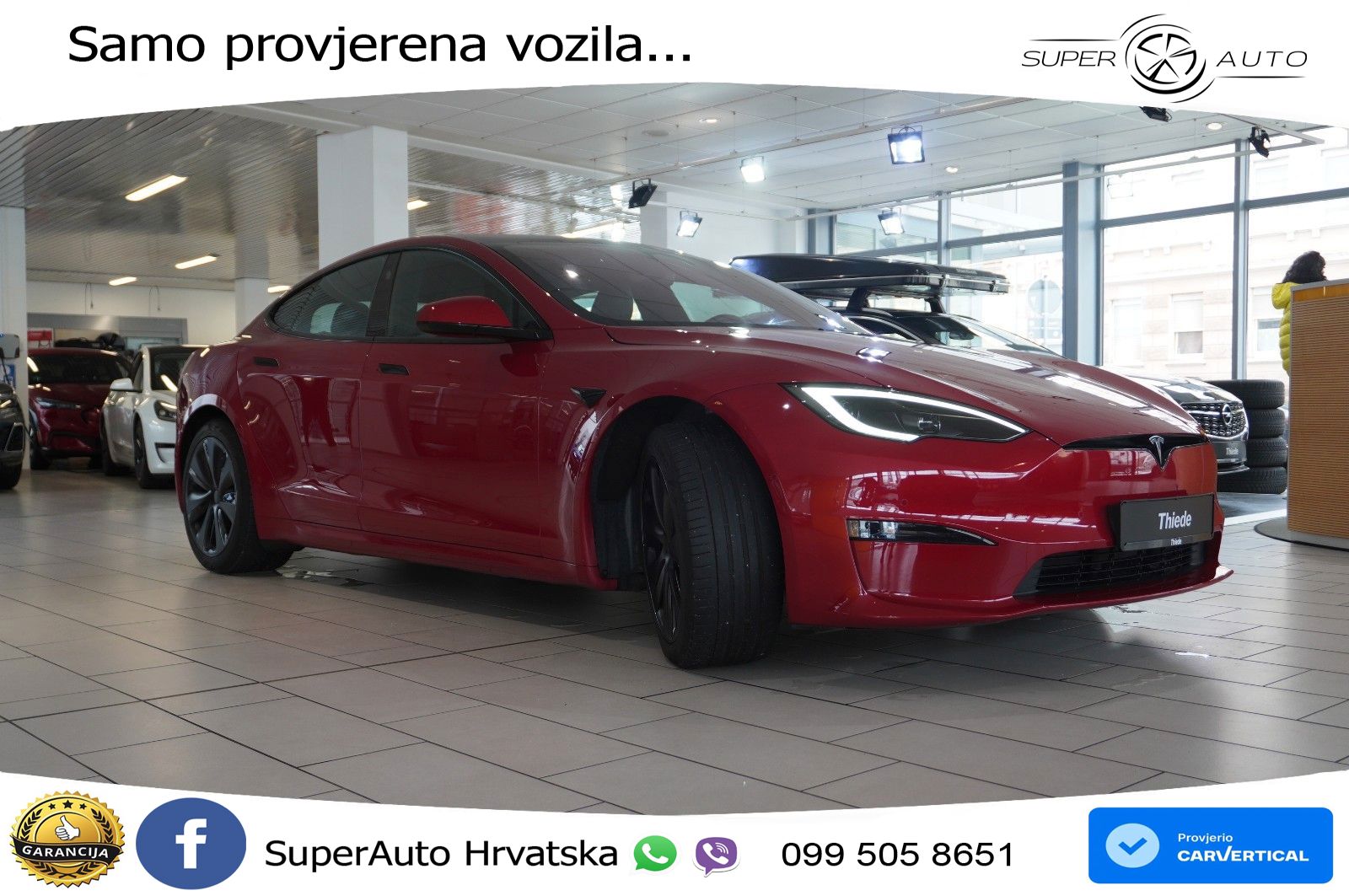 Tesla Model S Plaid 1020 KS, PANO+ZRAČNI+KAM+GR SJED+ACC+KEY+LANE