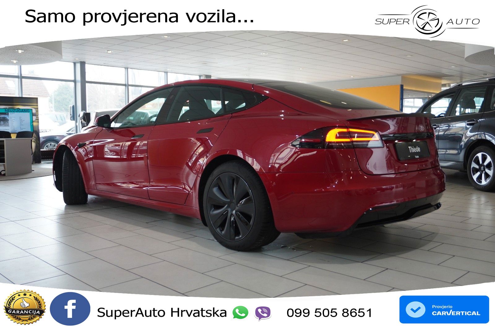 Tesla Model S Plaid 1020 KS, PANO+ZRAČNI+KAM+GR SJED+ACC+KEY+LANE