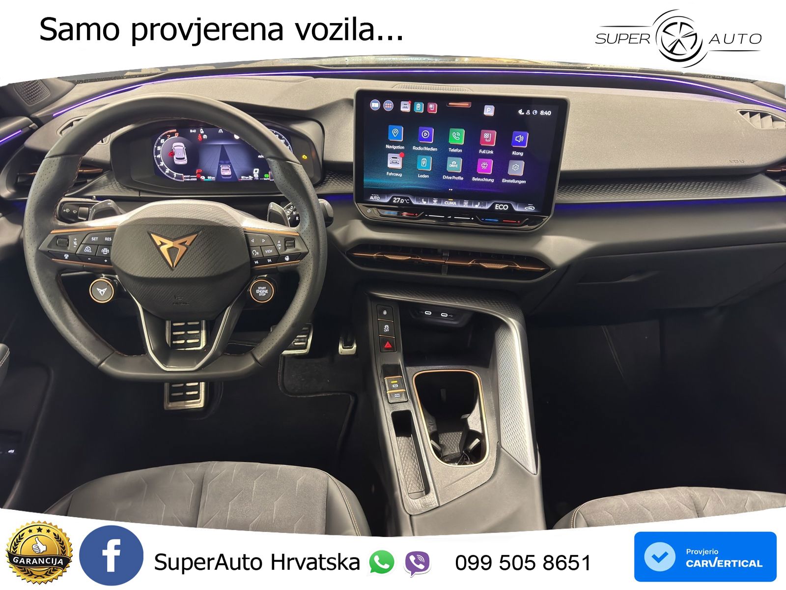 Cupra Terramar 1.5 eTSI DSG 204 KS, 360+ACC+KEY+GR SJED+HEAD+VIRT+LANE