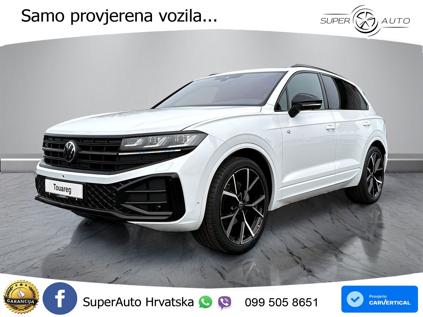 VW Touareg 3.0 TDI 4M Aut. R-Line 286 KS, PANO+ZRAČ+360+GR SJED+ACC+KEY+HEAD