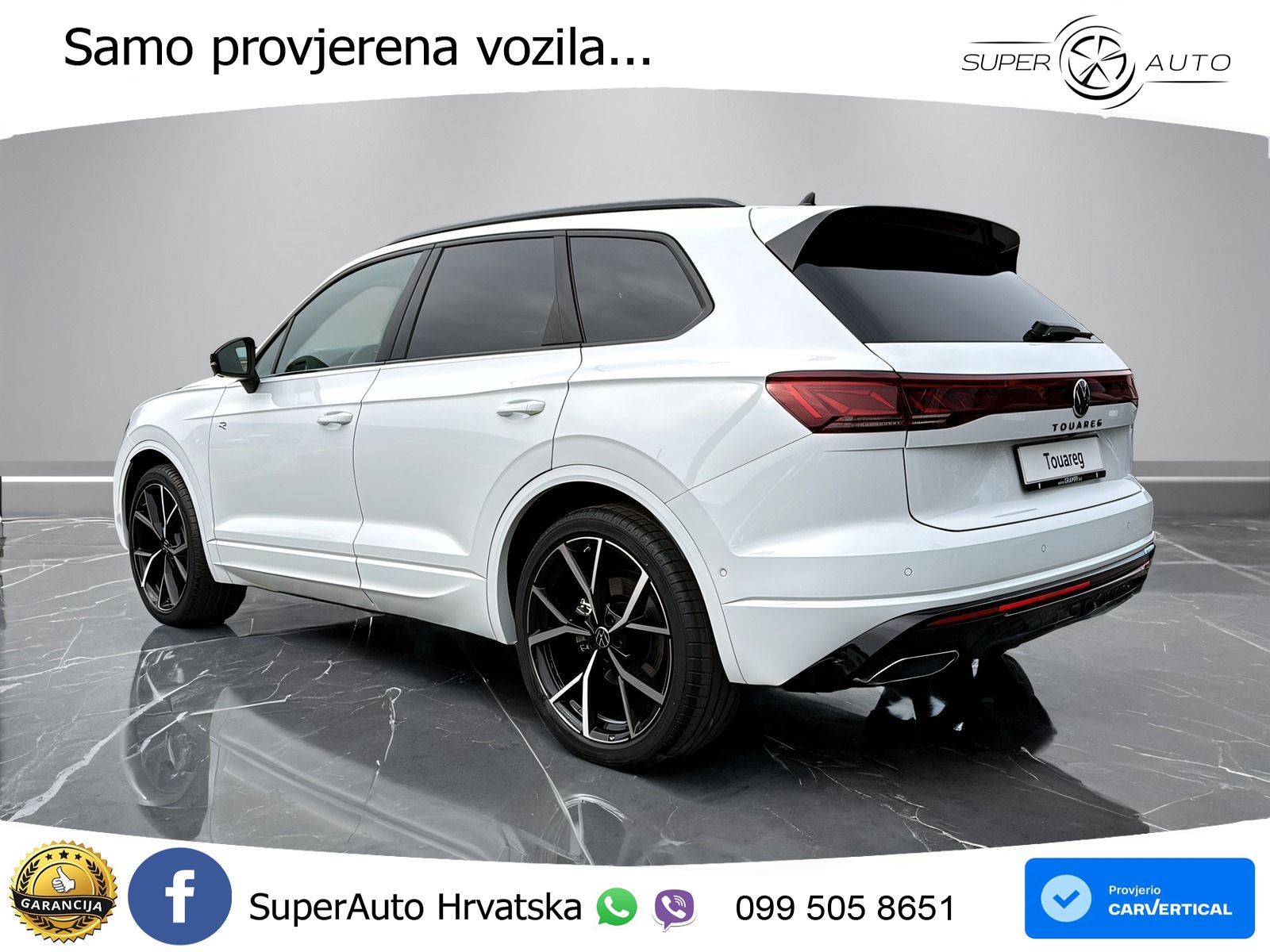 VW Touareg 3.0 TDI 4M Aut. R-Line 286 KS, PANO+ZRAČ+360+GR SJED+ACC+KEY+HEAD