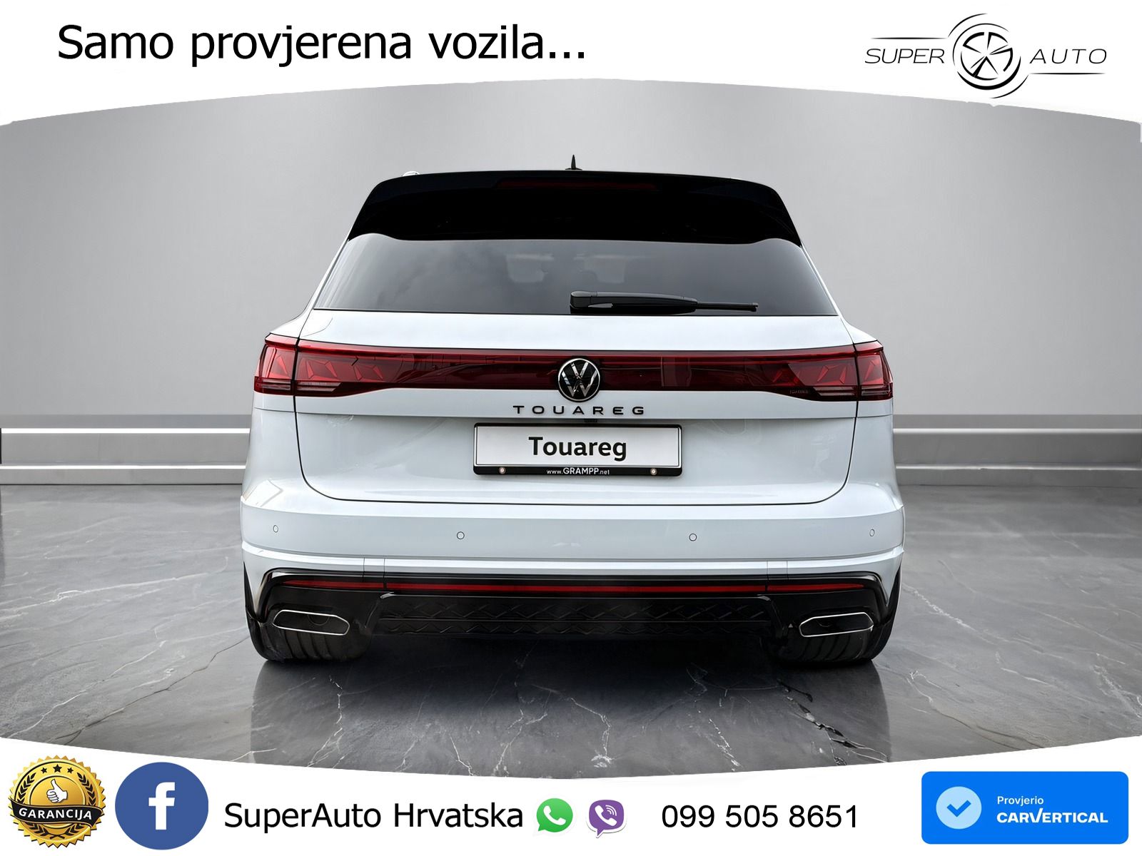 VW Touareg 3.0 TDI 4M Aut. R-Line 286 KS, PANO+ZRAČ+360+GR SJED+ACC+KEY+HEAD