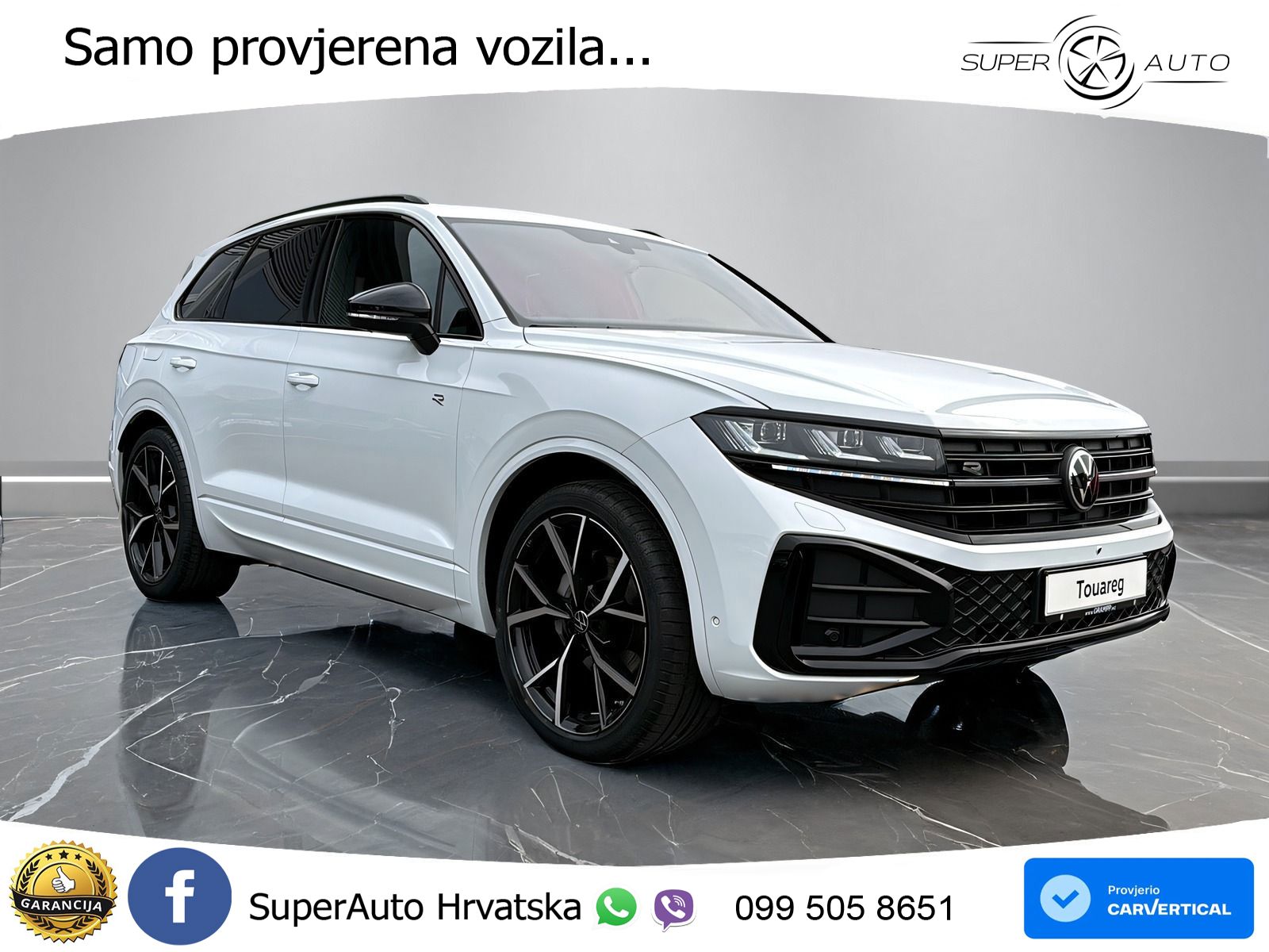 VW Touareg 3.0 TDI 4M Aut. R-Line 286 KS, PANO+ZRAČ+360+GR SJED+ACC+KEY+HEAD