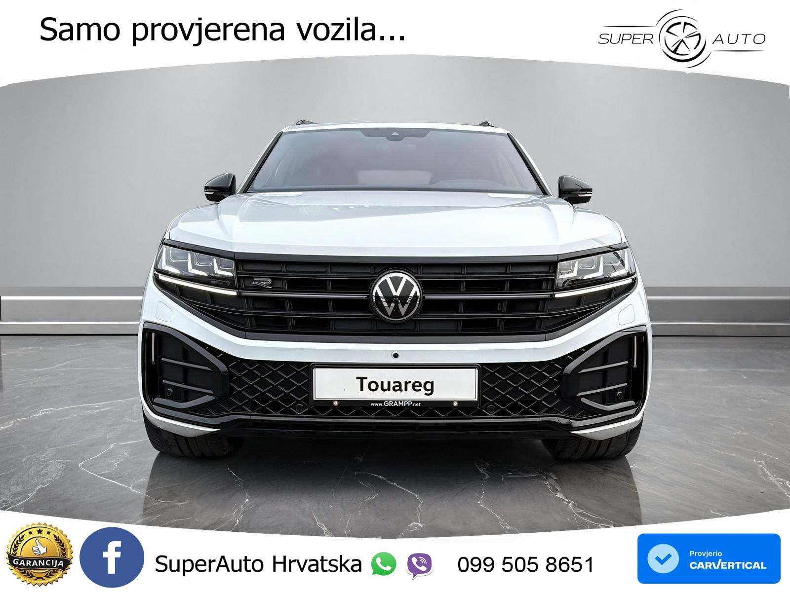 VW Touareg 3.0 TDI 4M Aut. R-Line 286 KS, PANO+ZRAČ+360+GR SJED+ACC+KEY+HEAD