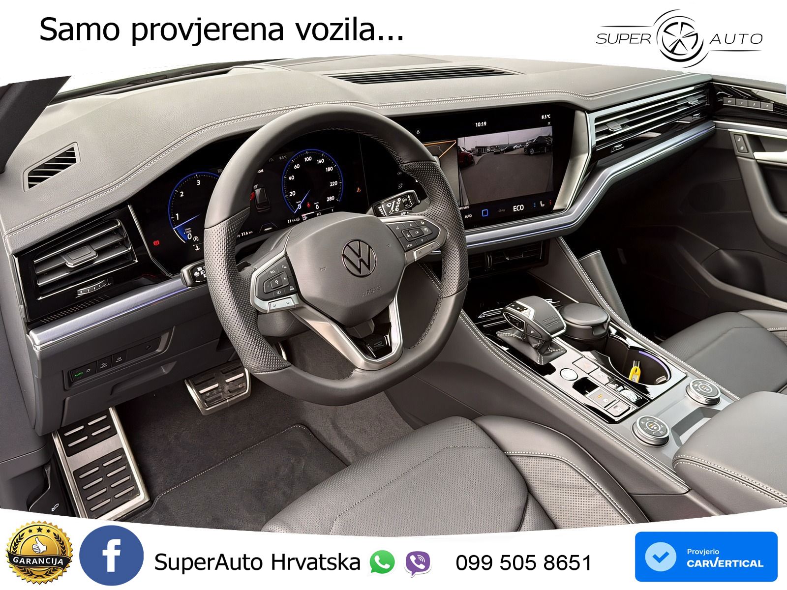 VW Touareg 3.0 TDI 4M Aut. R-Line 286 KS, PANO+ZRAČ+360+GR SJED+ACC+KEY+HEAD