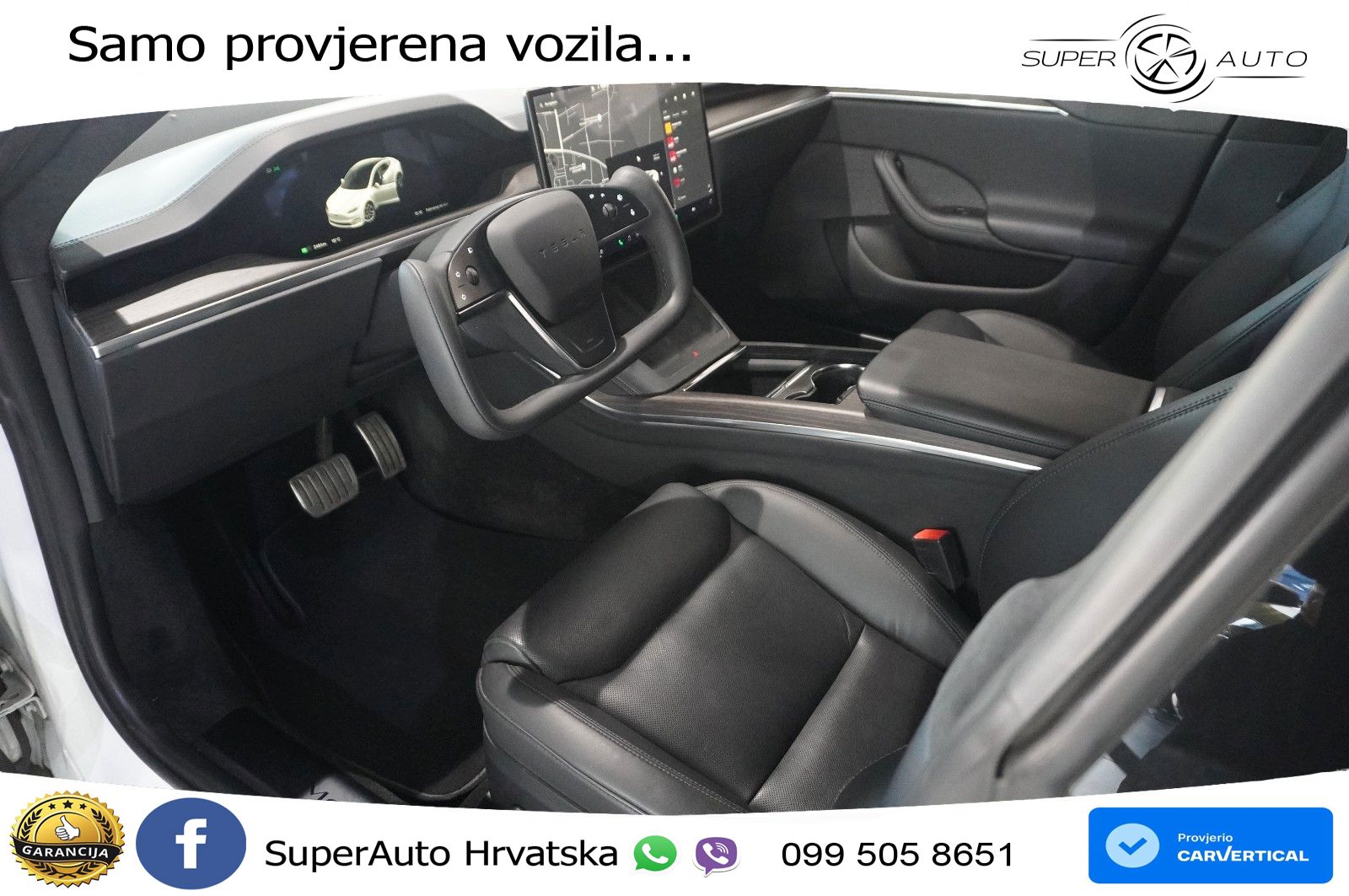 Tesla Model S Dual 670 KS, PANO+ZRAČ+KAM+GR SJED+ACC+KEY+VIRT+LANE