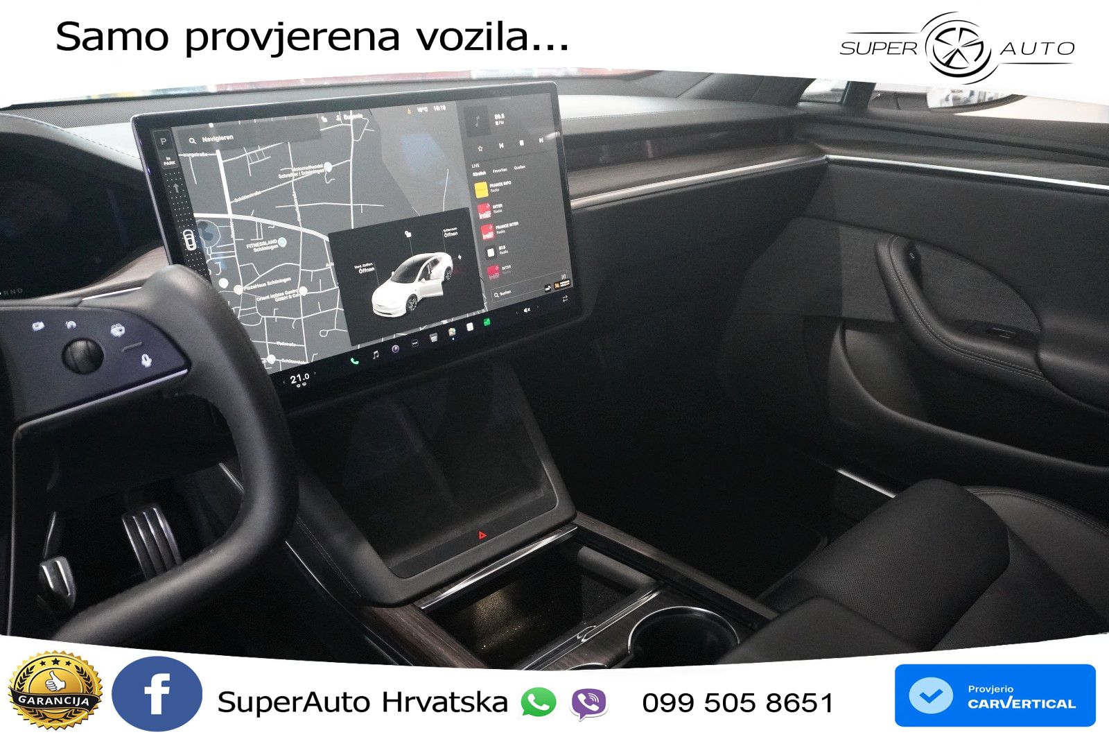 Tesla Model S Dual 670 KS, PANO+ZRAČ+KAM+GR SJED+ACC+KEY+VIRT+LANE