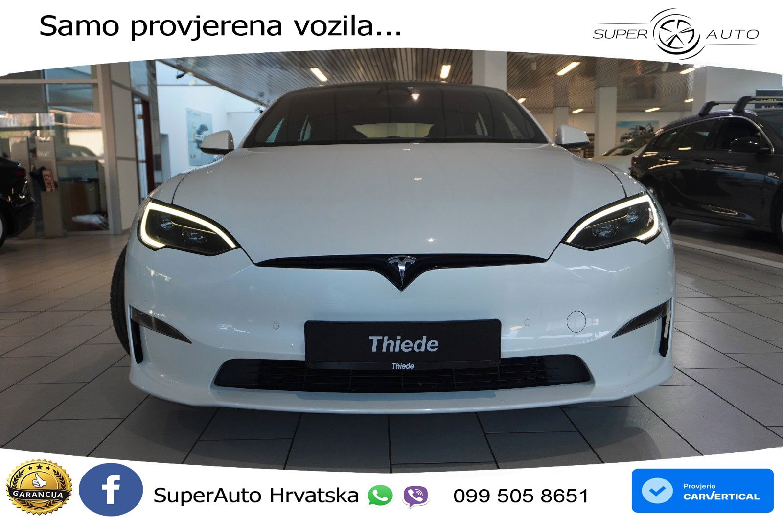 Tesla Model S Dual 670 KS, PANO+ZRAČ+KAM+GR SJED+ACC+KEY+VIRT+LANE