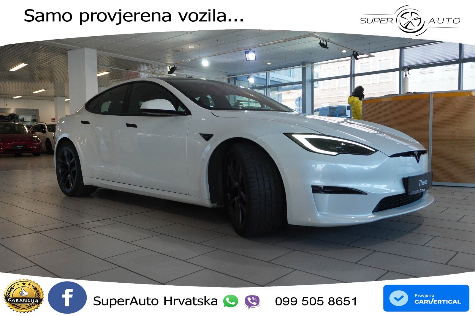 Tesla Model S Dual 670 KS, PANO+ZRAČ+KAM+GR SJED+ACC+KEY+VIRT+LANE
