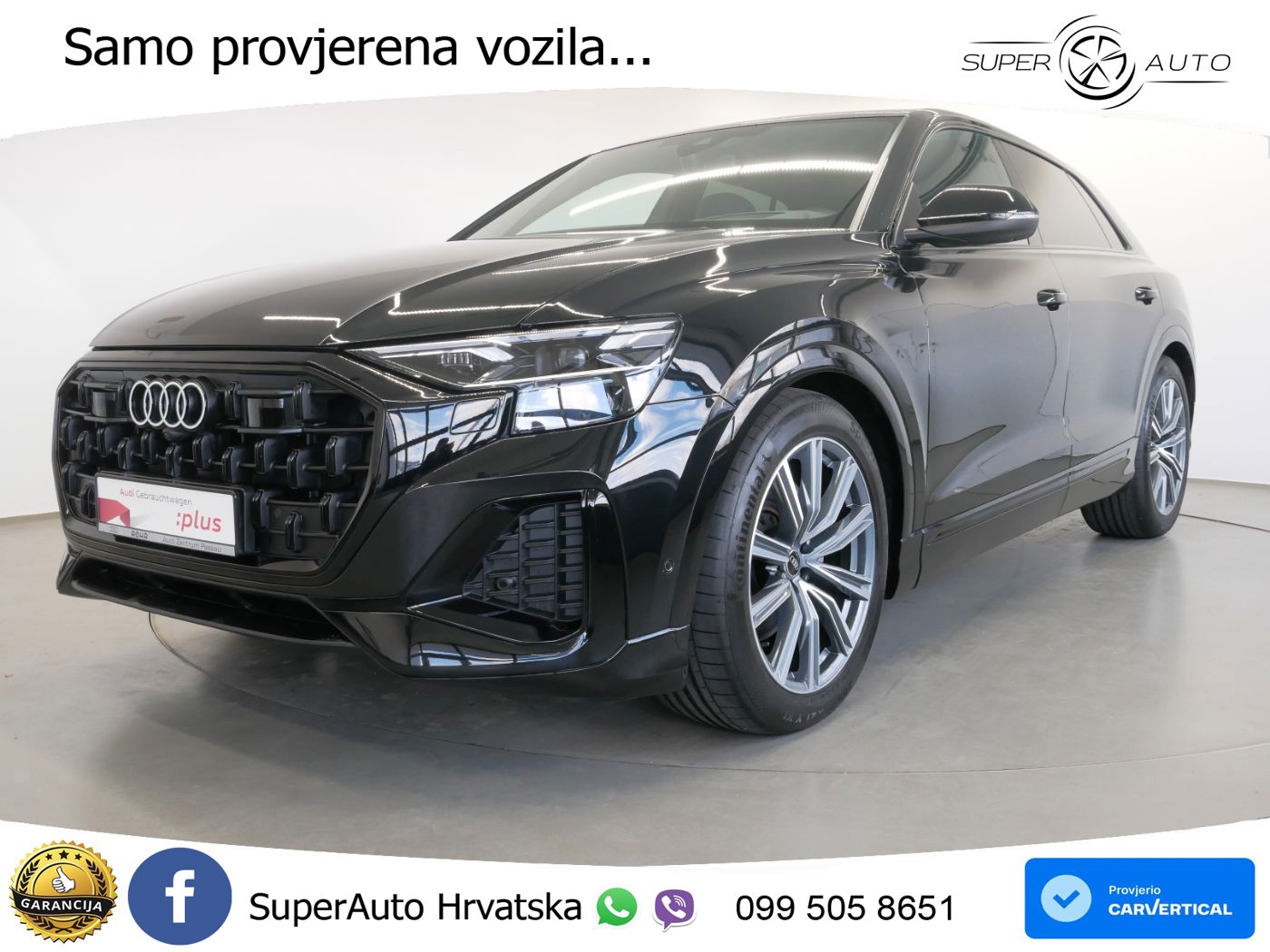 Audi Q8 50 TDI quattro Aut. 286 KS, PANO+ZRAČ+360+GR SJED+ACC+KEY+VIRT+LANE