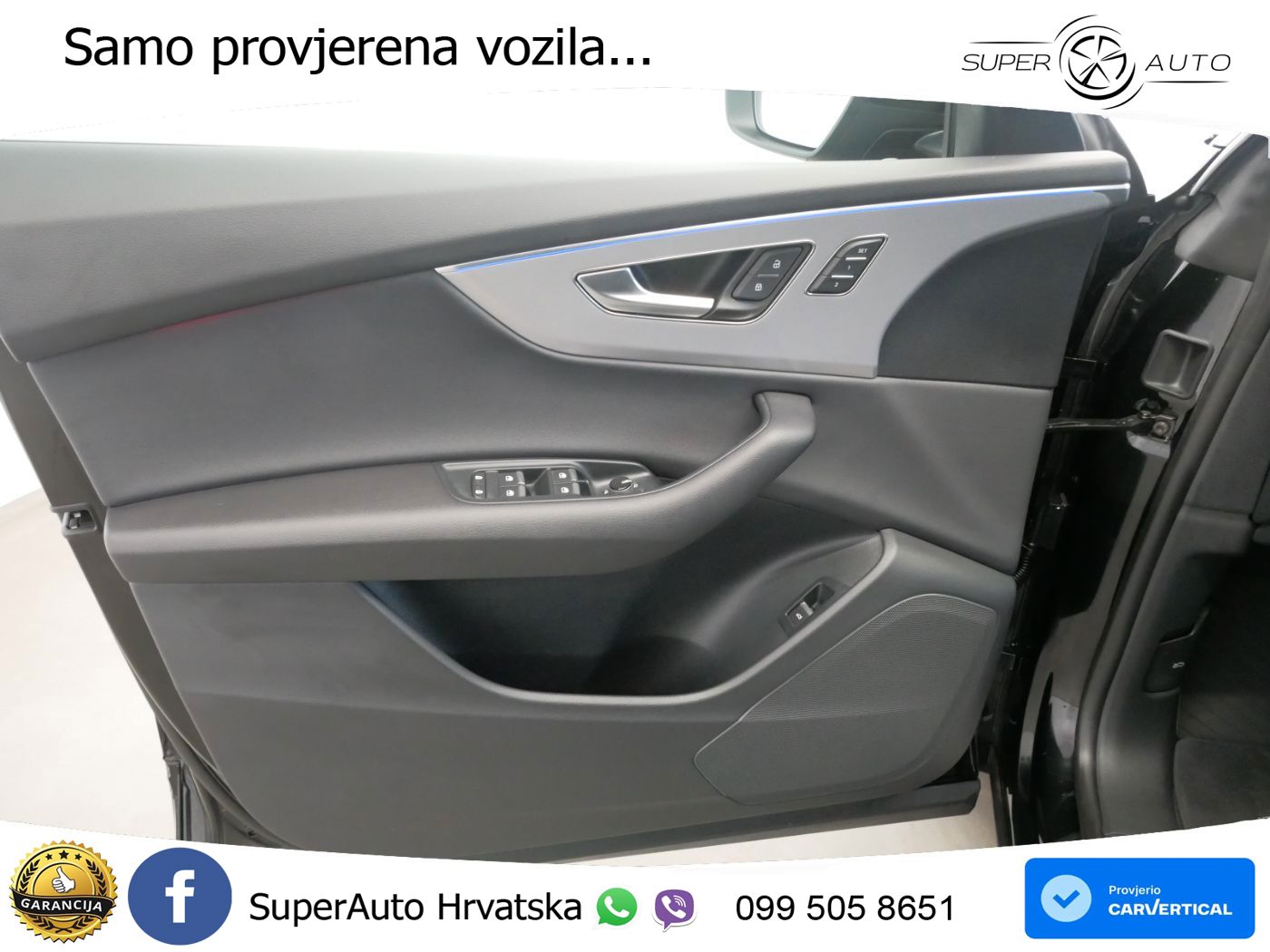 Audi Q8 50 TDI quattro Aut. 286 KS, PANO+ZRAČ+360+GR SJED+ACC+KEY+VIRT+LANE