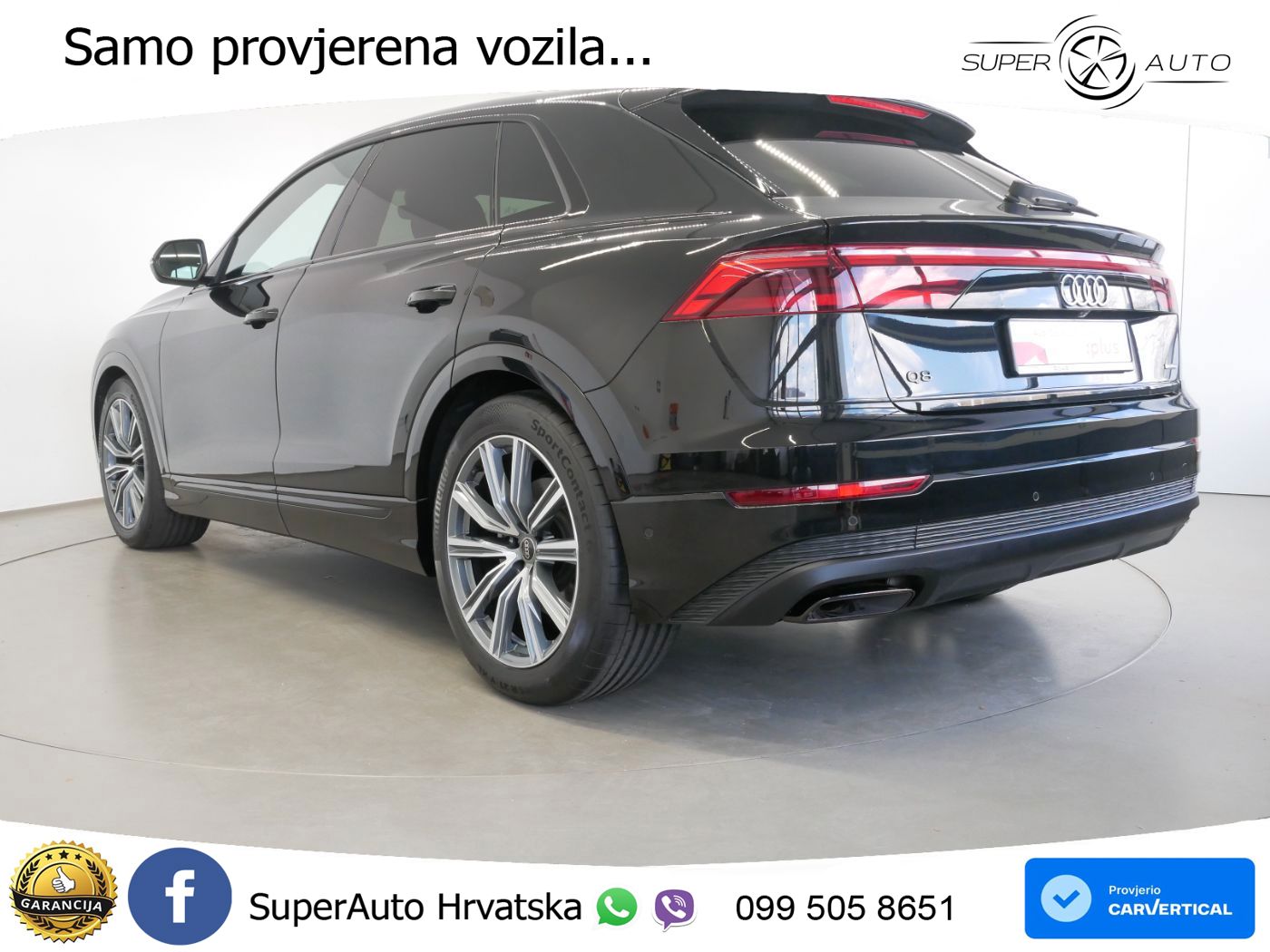 Audi Q8 50 TDI quattro Aut. 286 KS, PANO+ZRAČ+360+GR SJED+ACC+KEY+VIRT+LANE