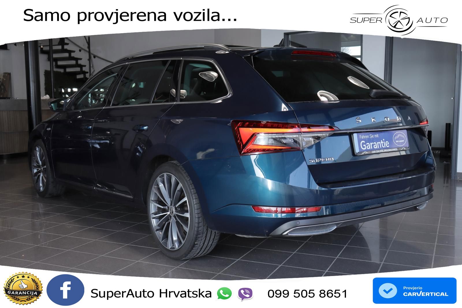 Škoda Superb Combi 2.0 TDI DSG L&K 200 KS, ACC+LED+GR SJED+PANO+VIRT