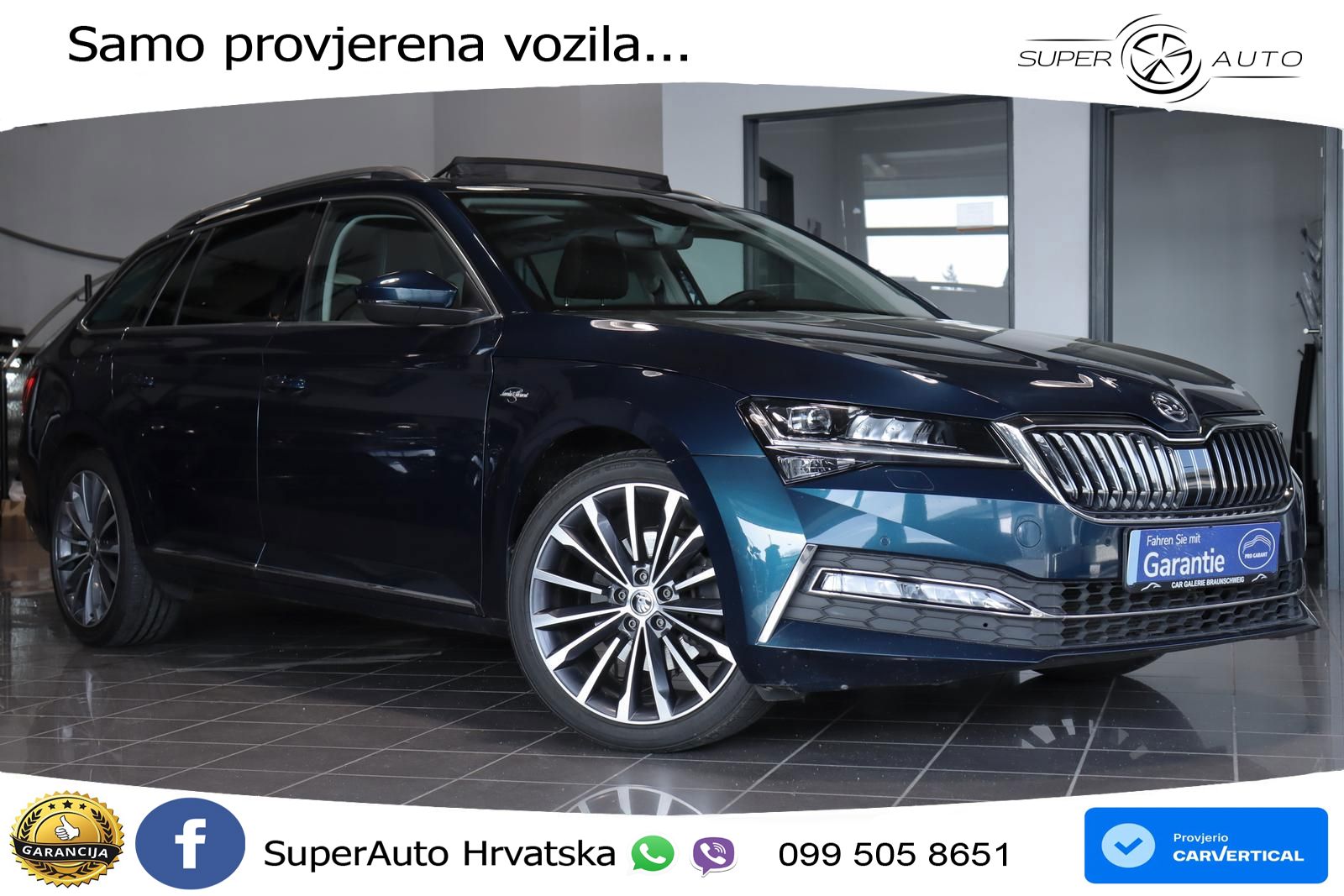 Škoda Superb Combi 2.0 TDI DSG L&K 200 KS, ACC+LED+GR SJED+PANO+VIRT