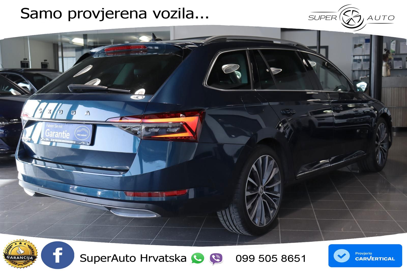 Škoda Superb Combi 2.0 TDI DSG L&K 200 KS, ACC+LED+GR SJED+PANO+VIRT