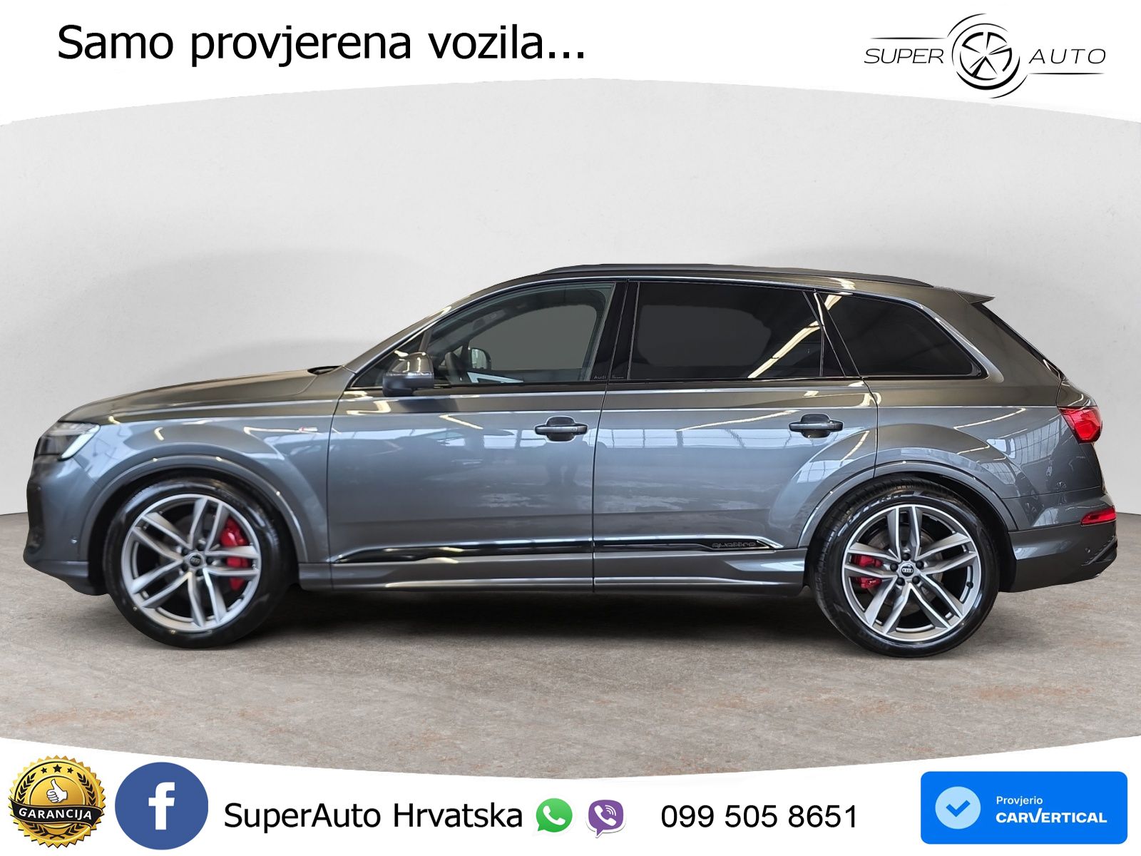 Audi Q7 55 TFSI quattro tiptronic S line 340 KS, PANO+ZRAČ+360+GR SJED+ACC+LANE