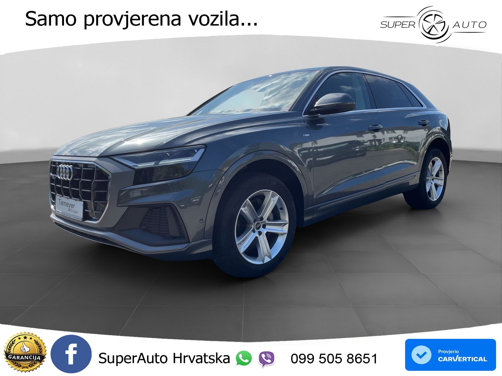 Audi Q8 50 TDI quattro Aut. S line 286 KS, LED+KAM+GR SJED+ASIST