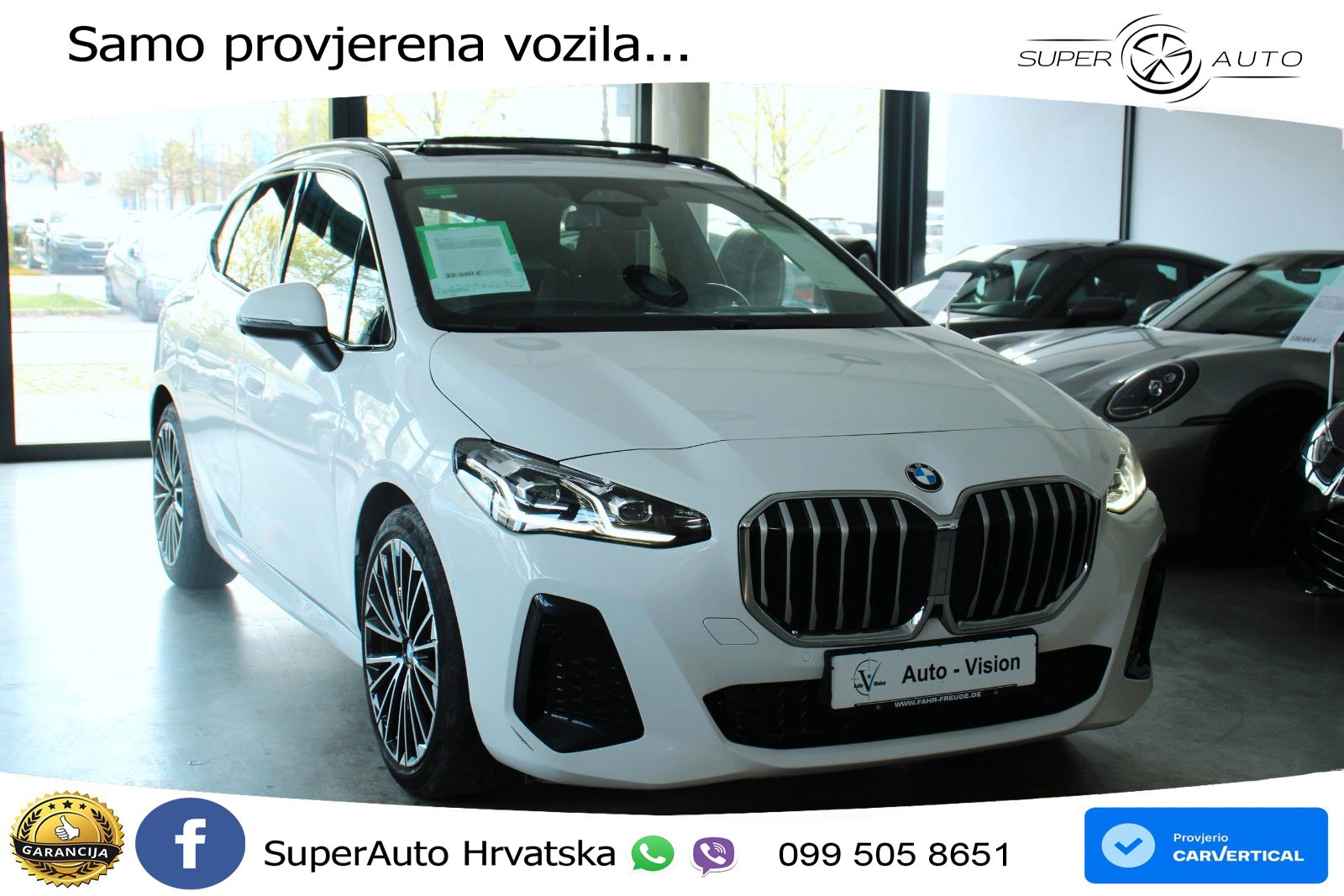 BMW Active Tourer 218i Aut. M Sport 136 KS, LED+PANO+GR SJED+VIRT+360
